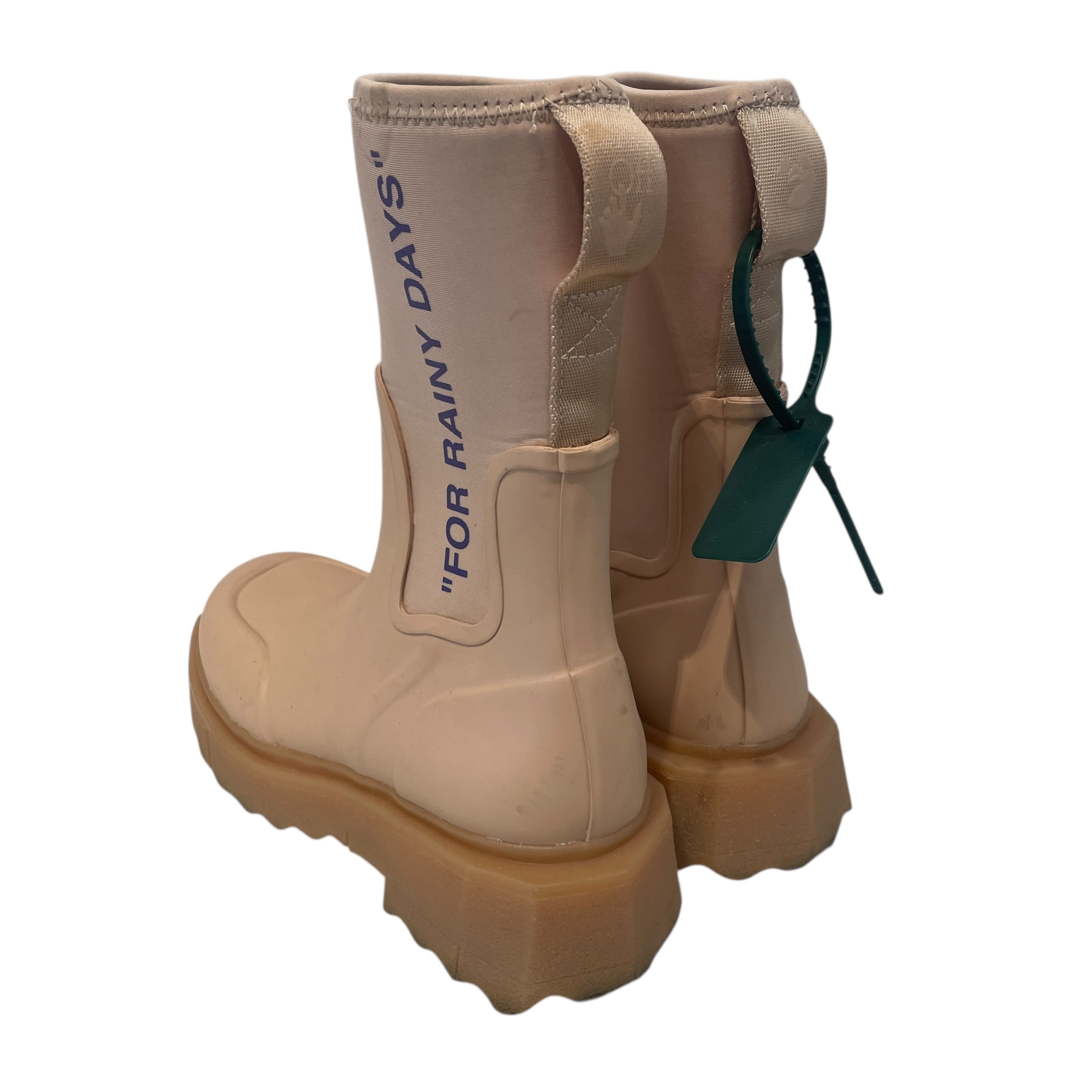 OFF-WHITE/Rain Boots/EU 36/CRM/"for rainy days" view 2