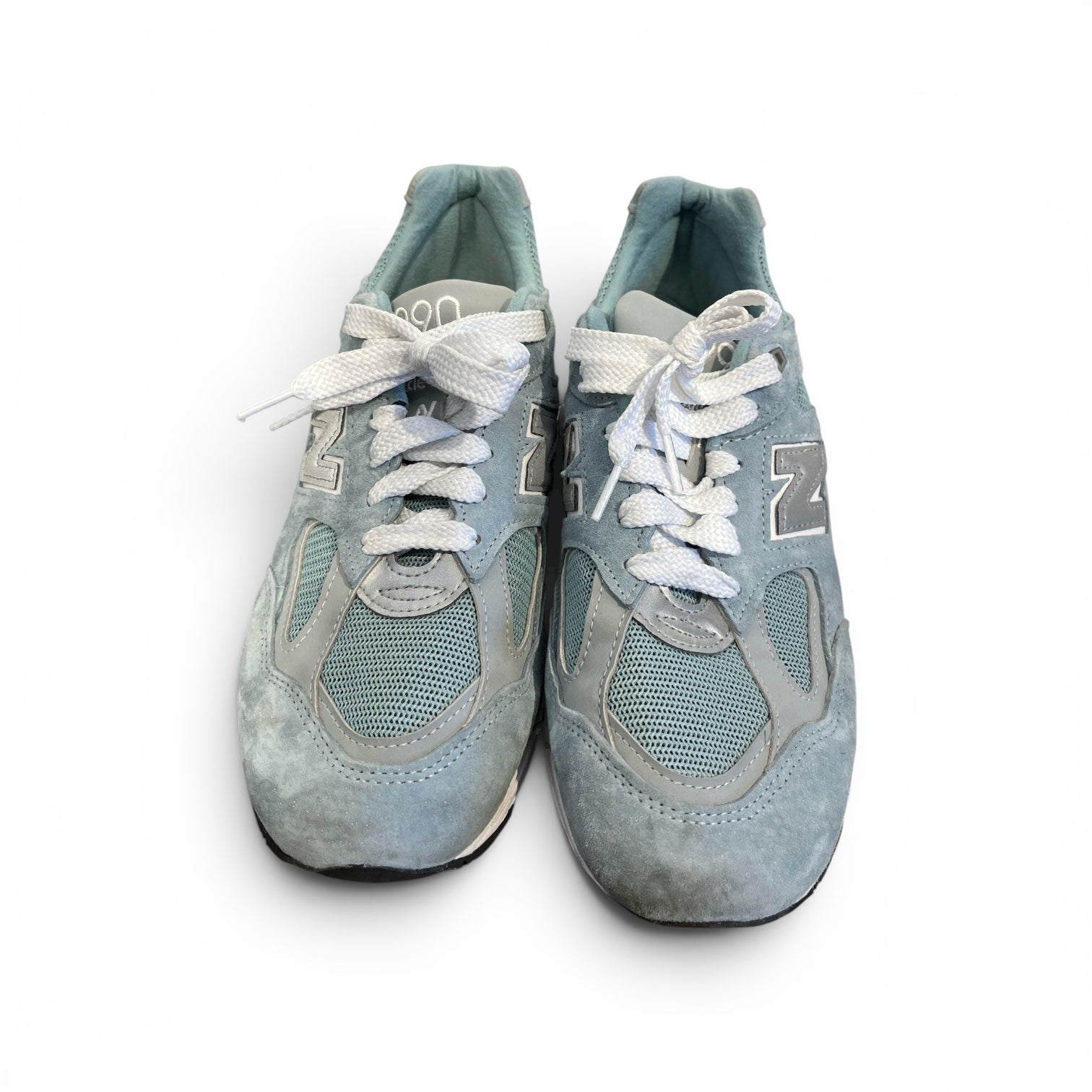NEW BALANCE/KITH/Low-Sneakers/US 8.5/Suede/BLU/990V2 KITH "STORM BLUE" view 1
