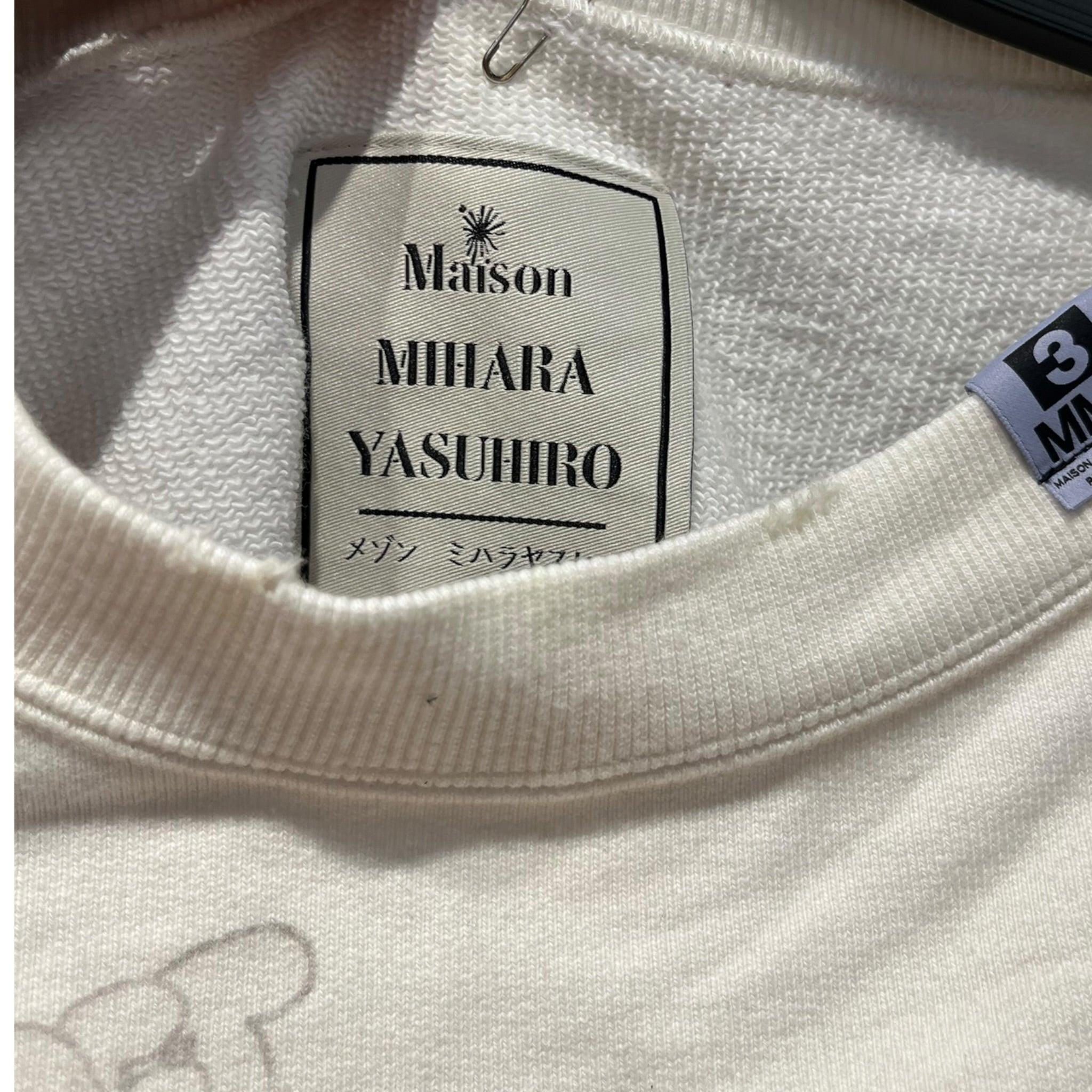 MIHARA YASUHIRO/Sweatshirt/38/Graphic/Cotton/WHT/Plastic Dreams Crewneck view 3