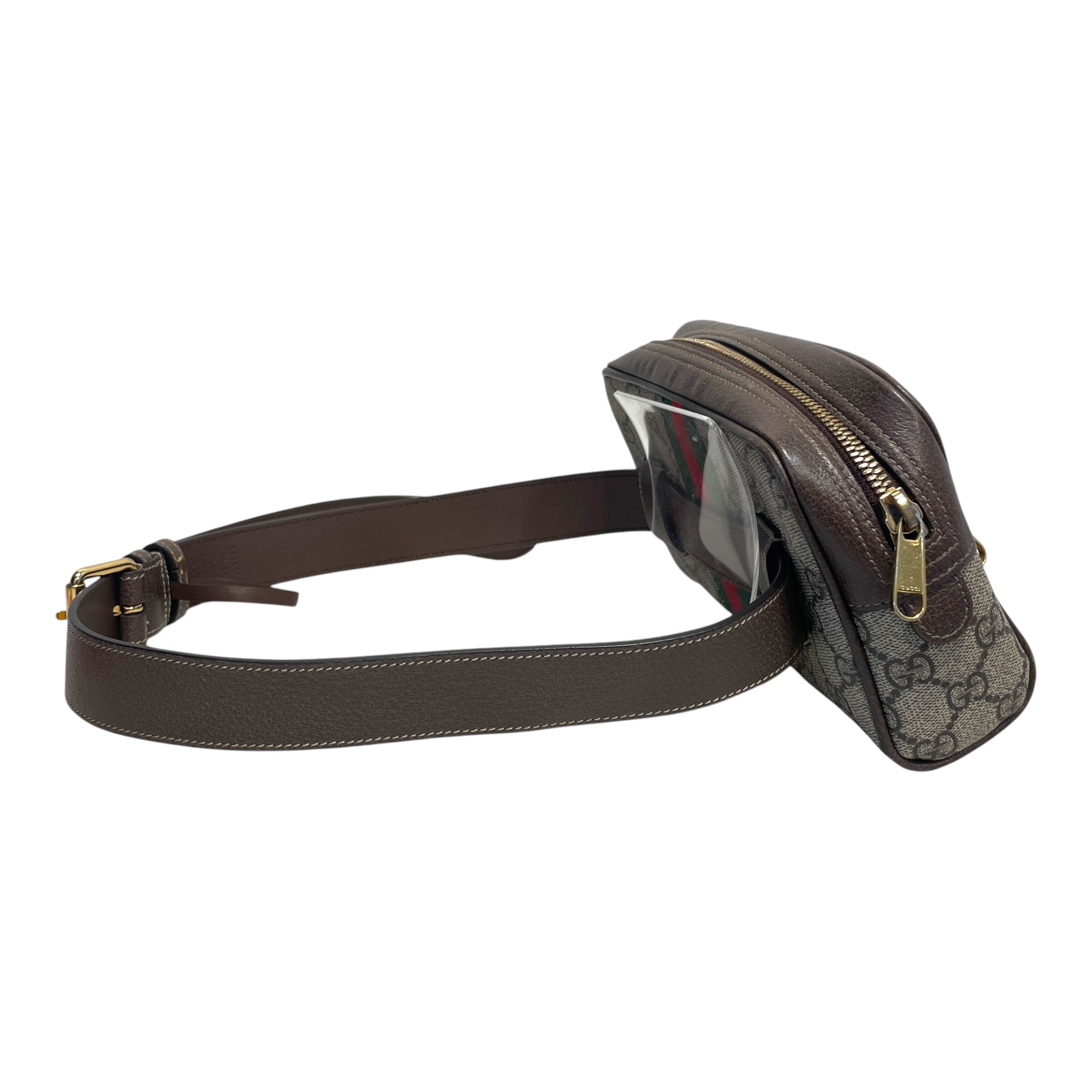 GUCCI/Cross Body Bag/Monogram/Leather/BRW/Monogram Belt BAg view 2