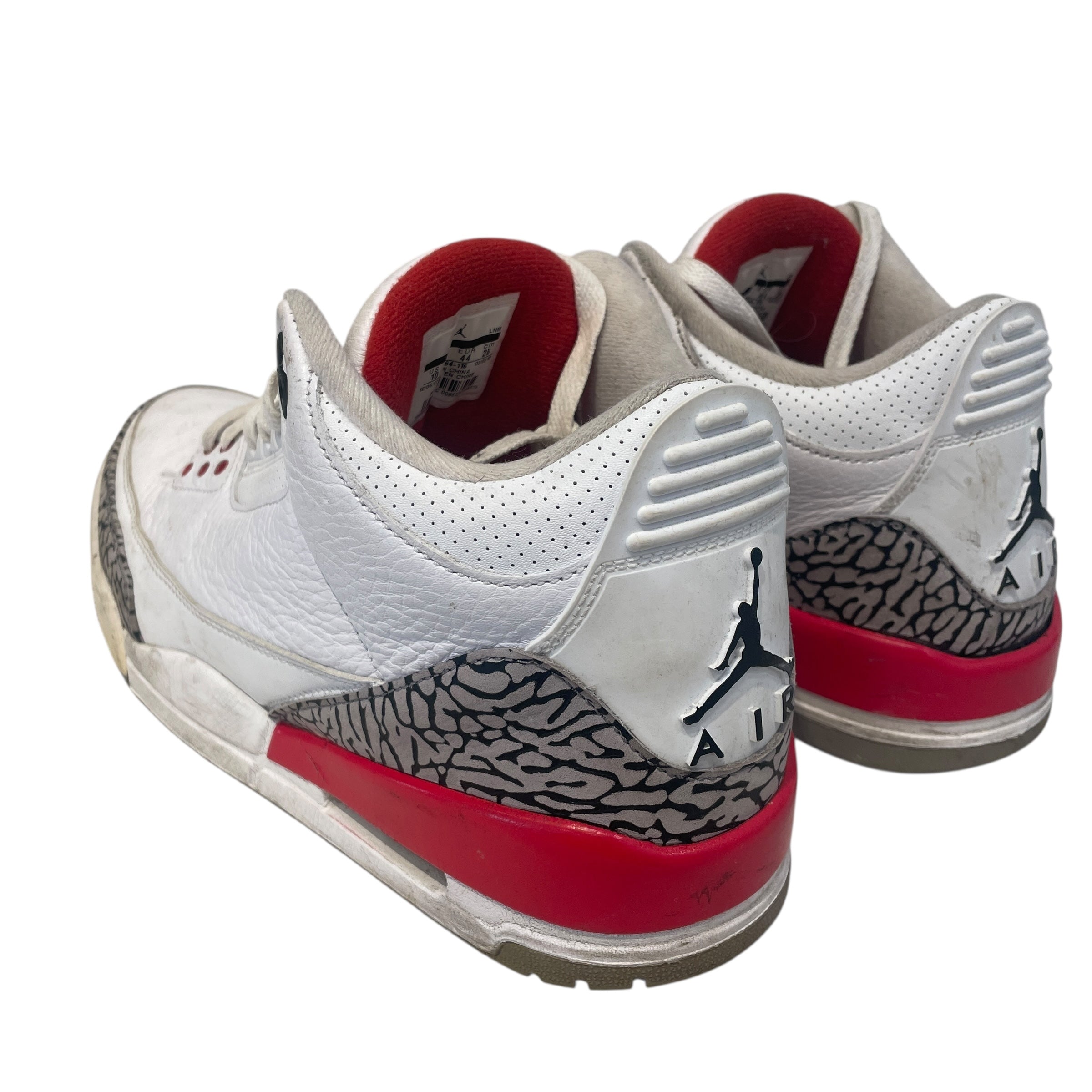 NIKE/AIR JORDAN 3 RETRO/Hi-Sneakers/US 10/WHT/136064-116 view 2
