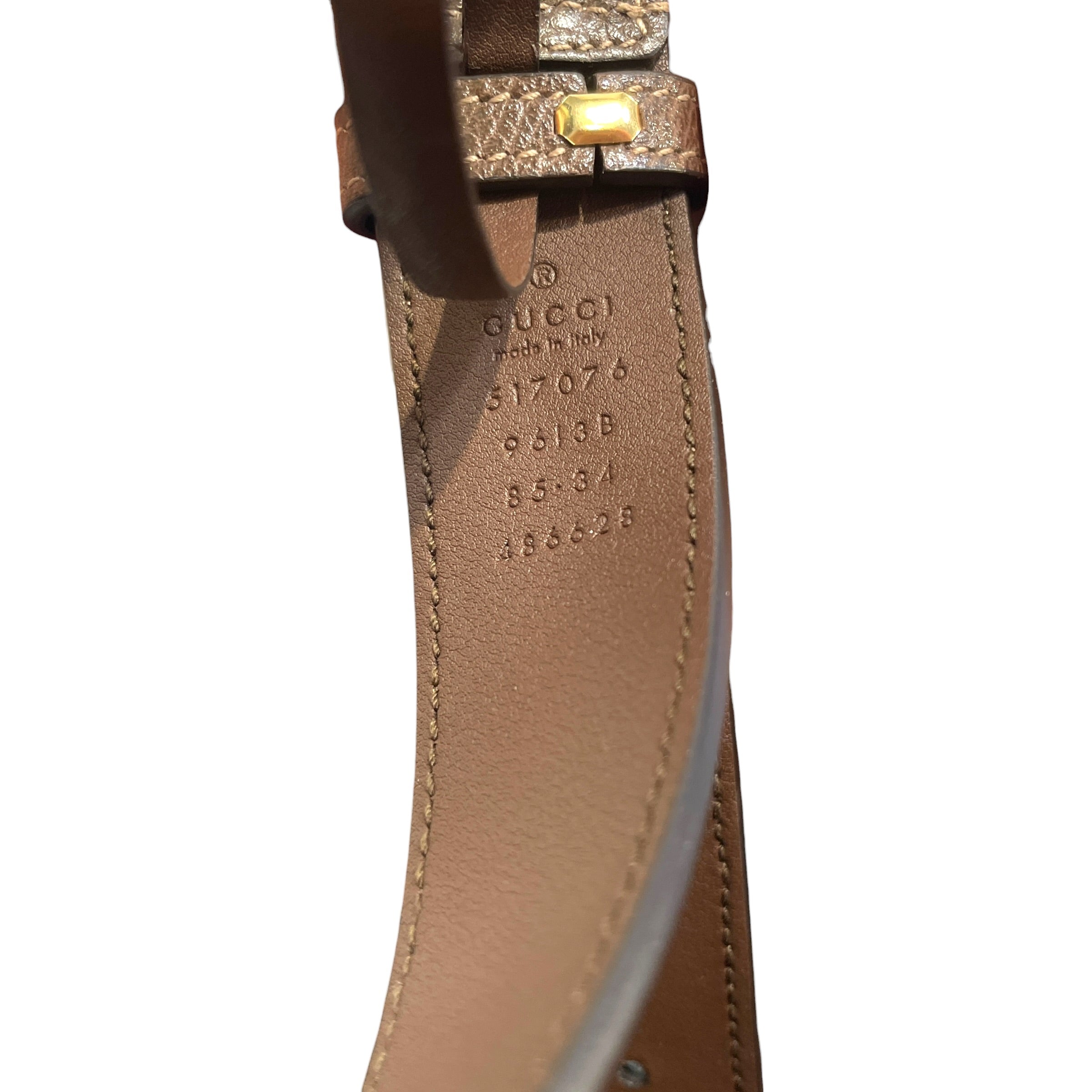 GUCCI/Cross Body Bag/Monogram/Leather/BRW/Monogram Belt BAg view 5