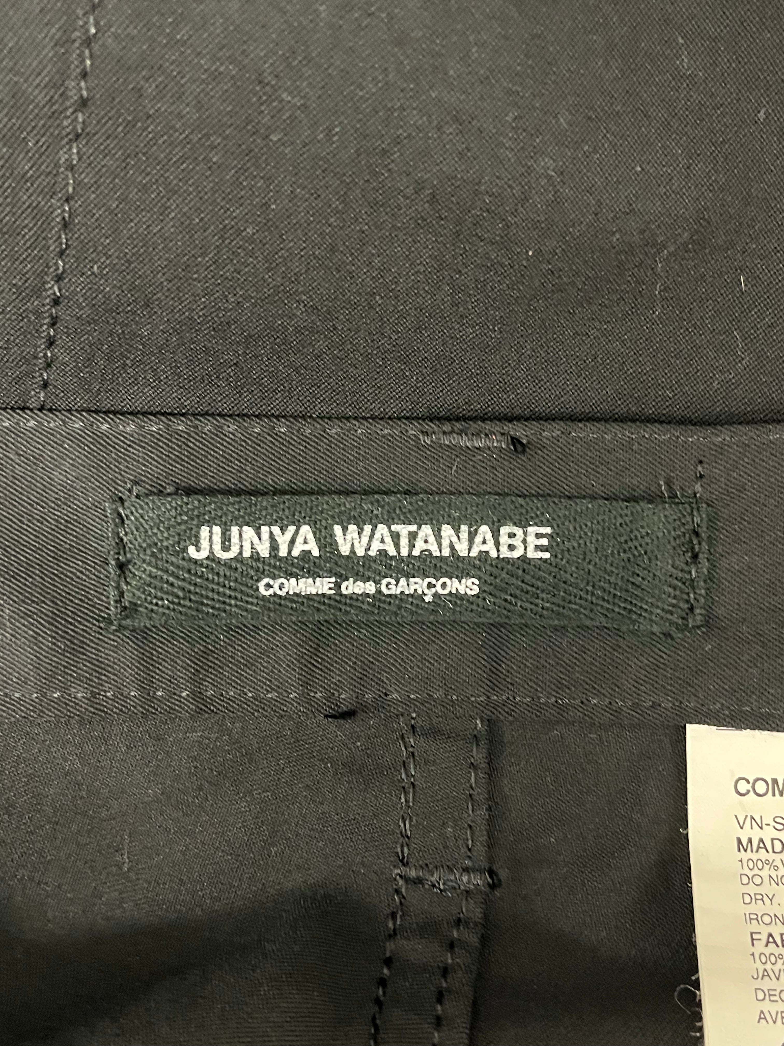 JUNYA WATANABE COMME des GARCONS/Long Skirt/M/Wool/BLK/Maxi Length/MERMAID WOOL LONG SKIRT view 3