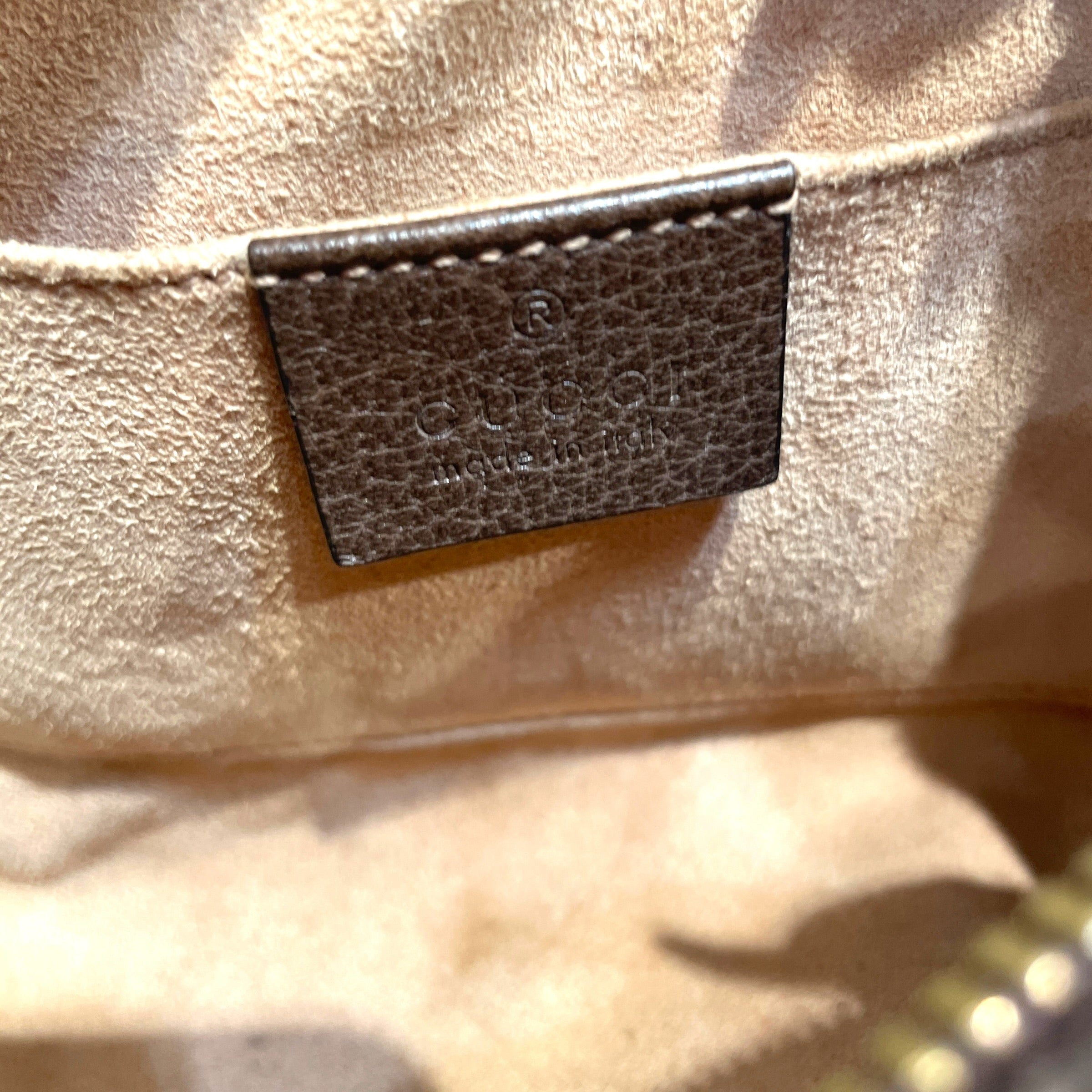 GUCCI/Cross Body Bag/Monogram/Leather/BRW/Monogram Belt BAg view 6