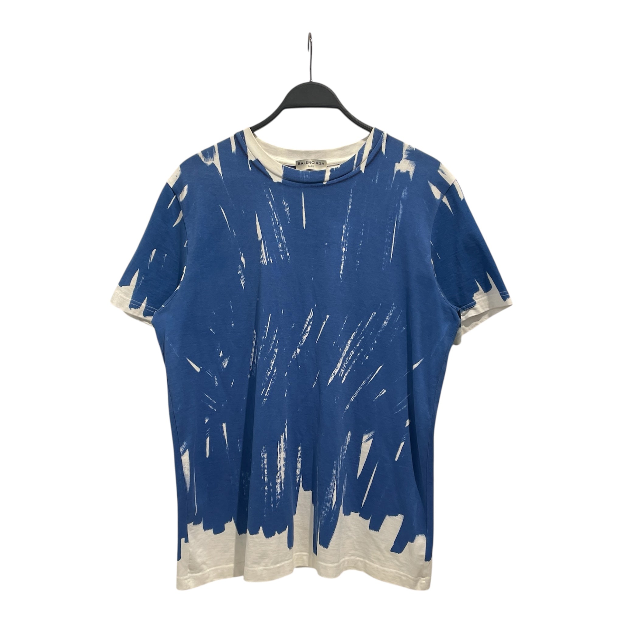 BALENCIAGA/T-Shirt/L/Cotton/BLU/ view 1