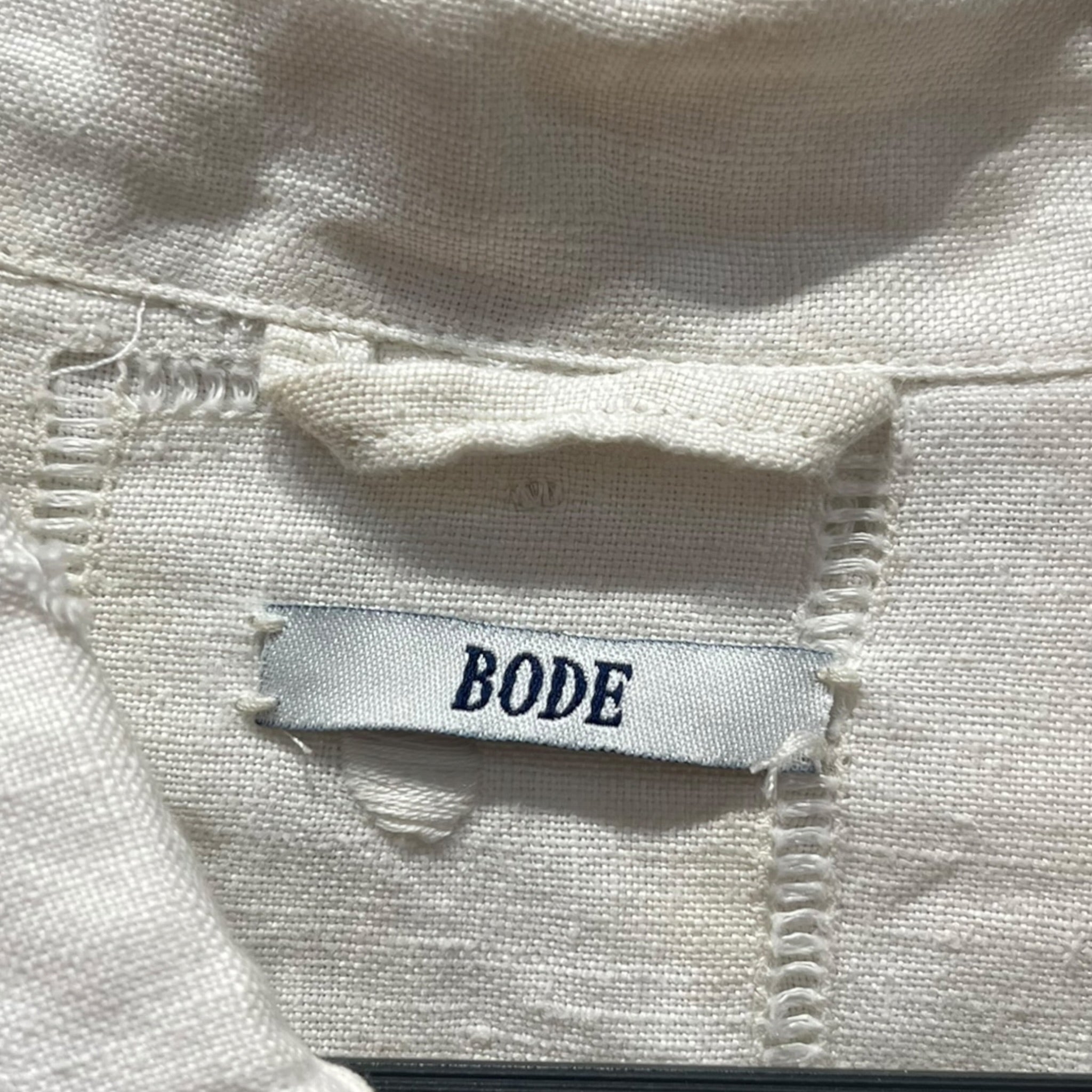 BODE/LS Shirt/L/Cotton/CRM/Linen view 3