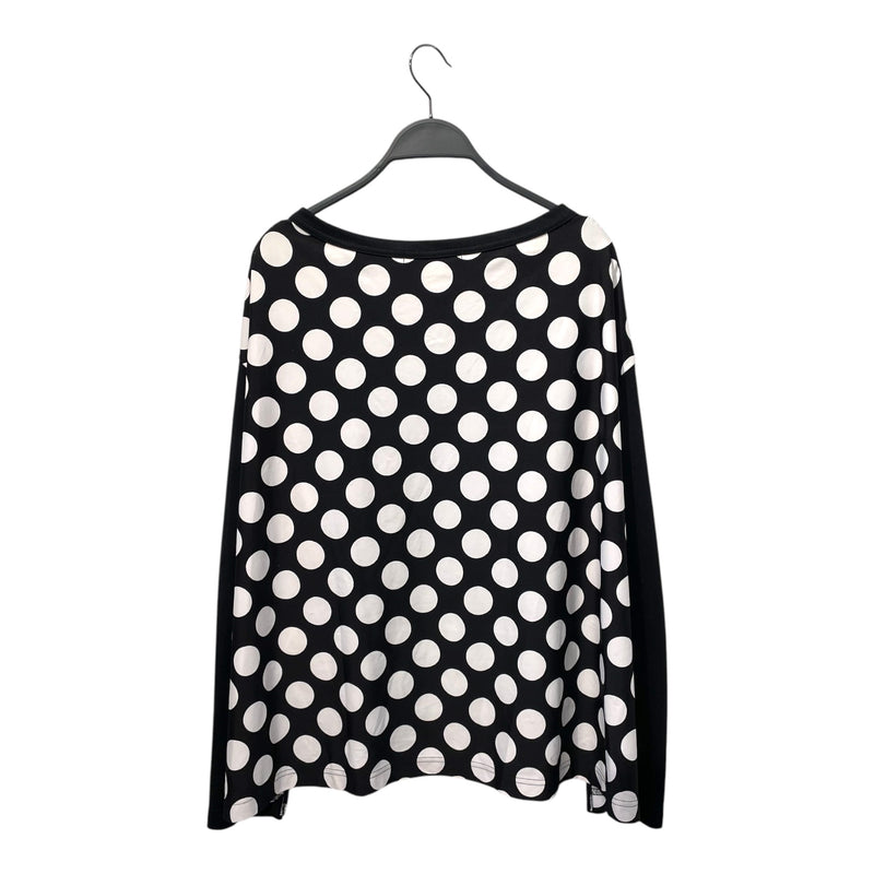 COMME des GARCONS/LS Cut & Sew/XS/Black/Polyester/Polka Dot/GH-T019