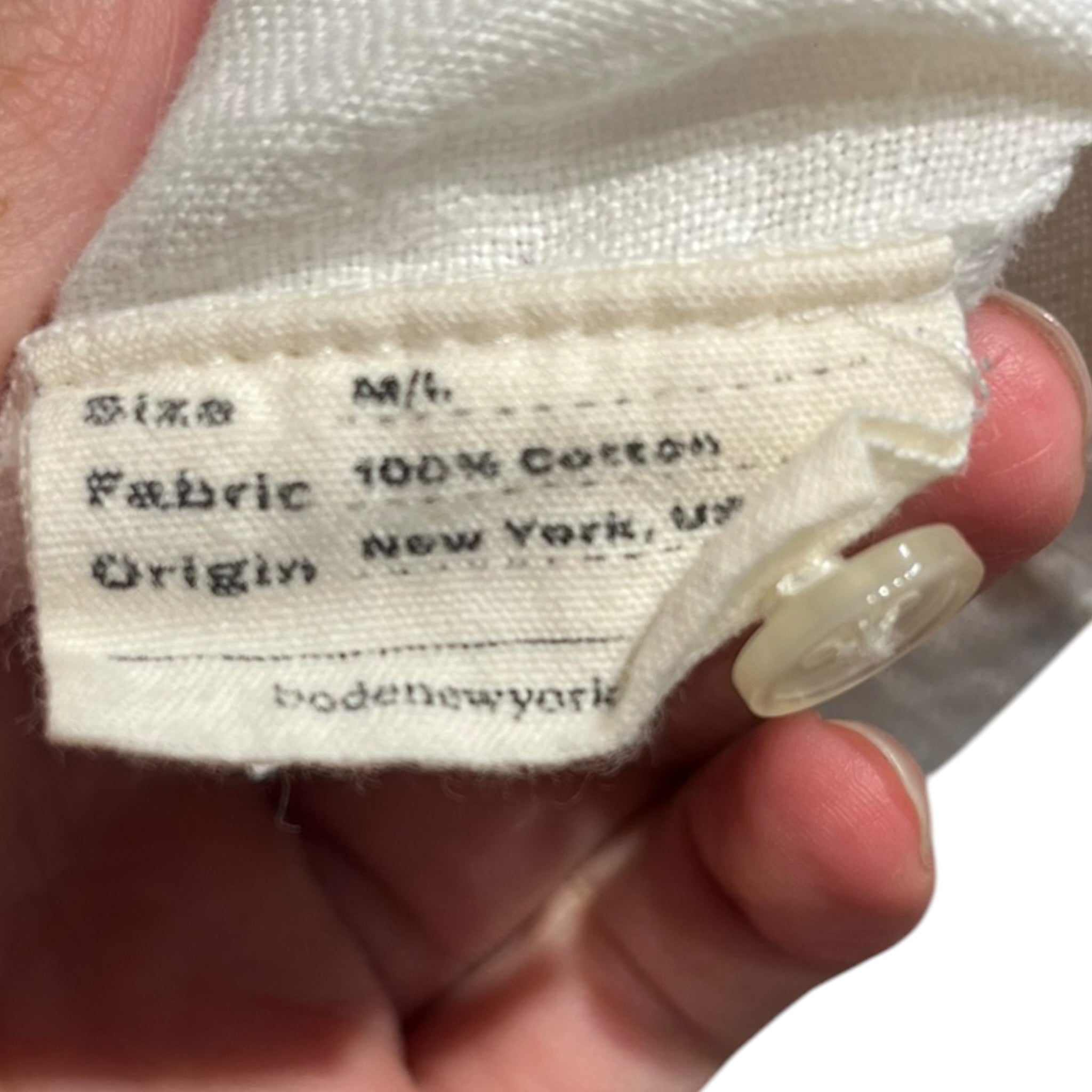 BODE/LS Shirt/L/Cotton/CRM/Linen view 4