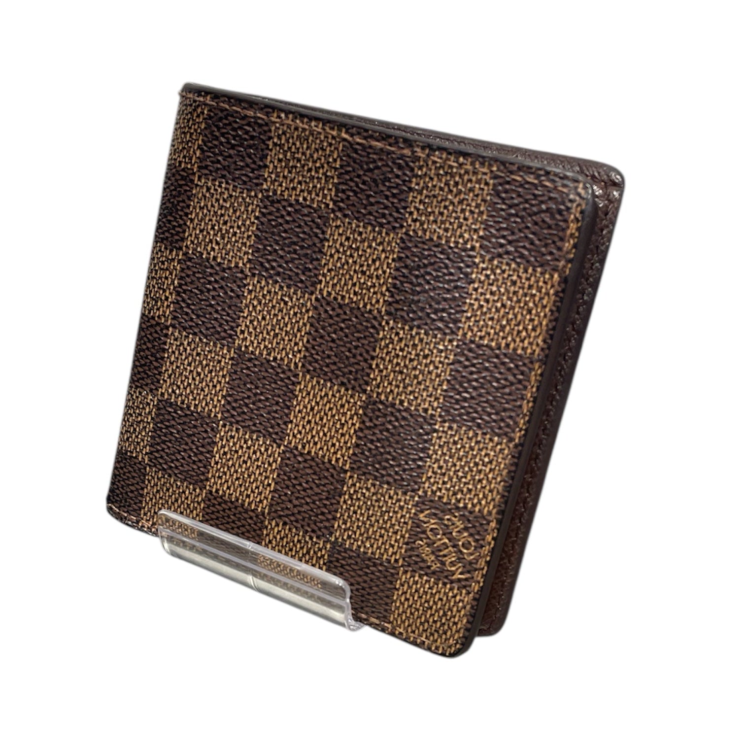 LOUIS VUITTON/Bifold Wallet/Gingham Check/Leather/BRW/DAMIER BIFOLD view 2