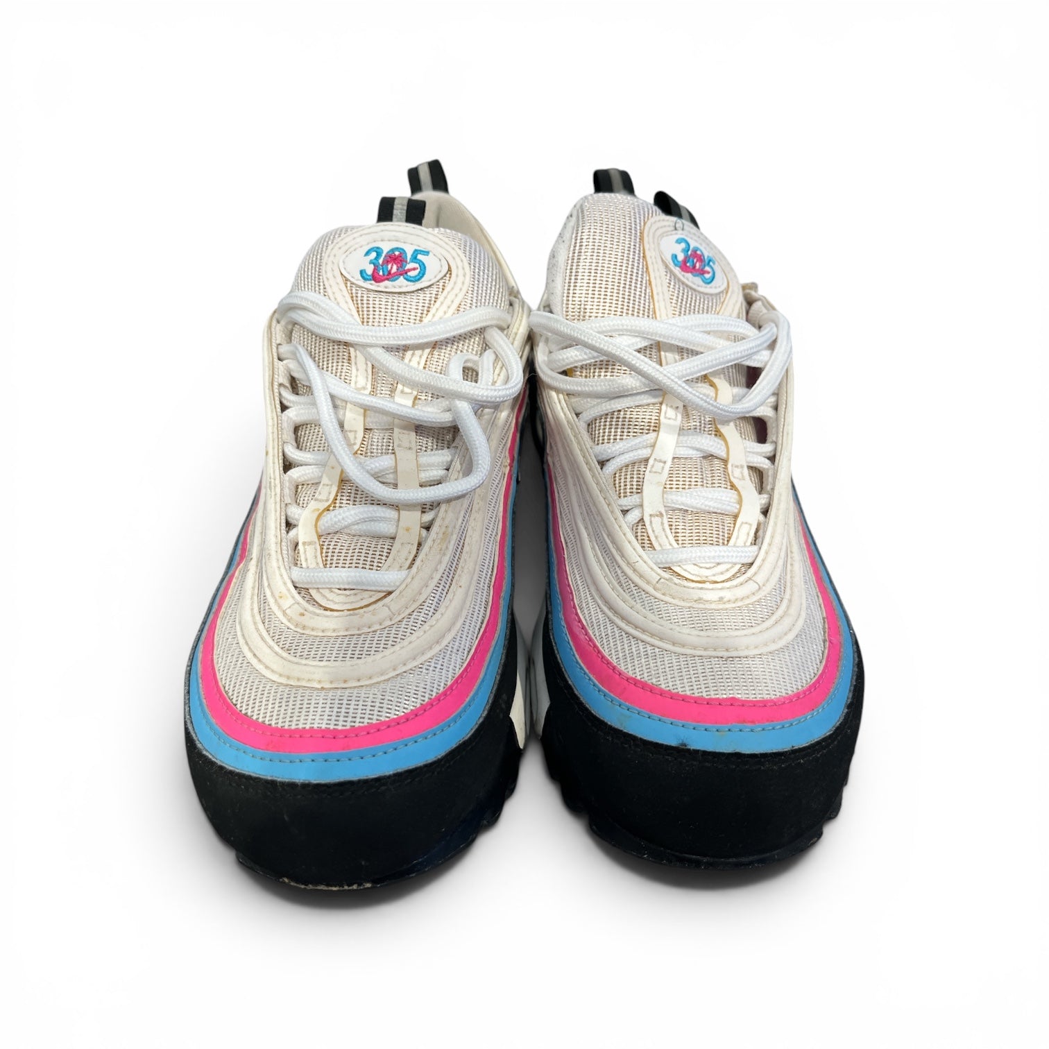 NIKE/Low-Sneakers/US 8/Stripe/Cotton/MLT/AIR MAX 97 MIAMI SOUTH BEACH view 1