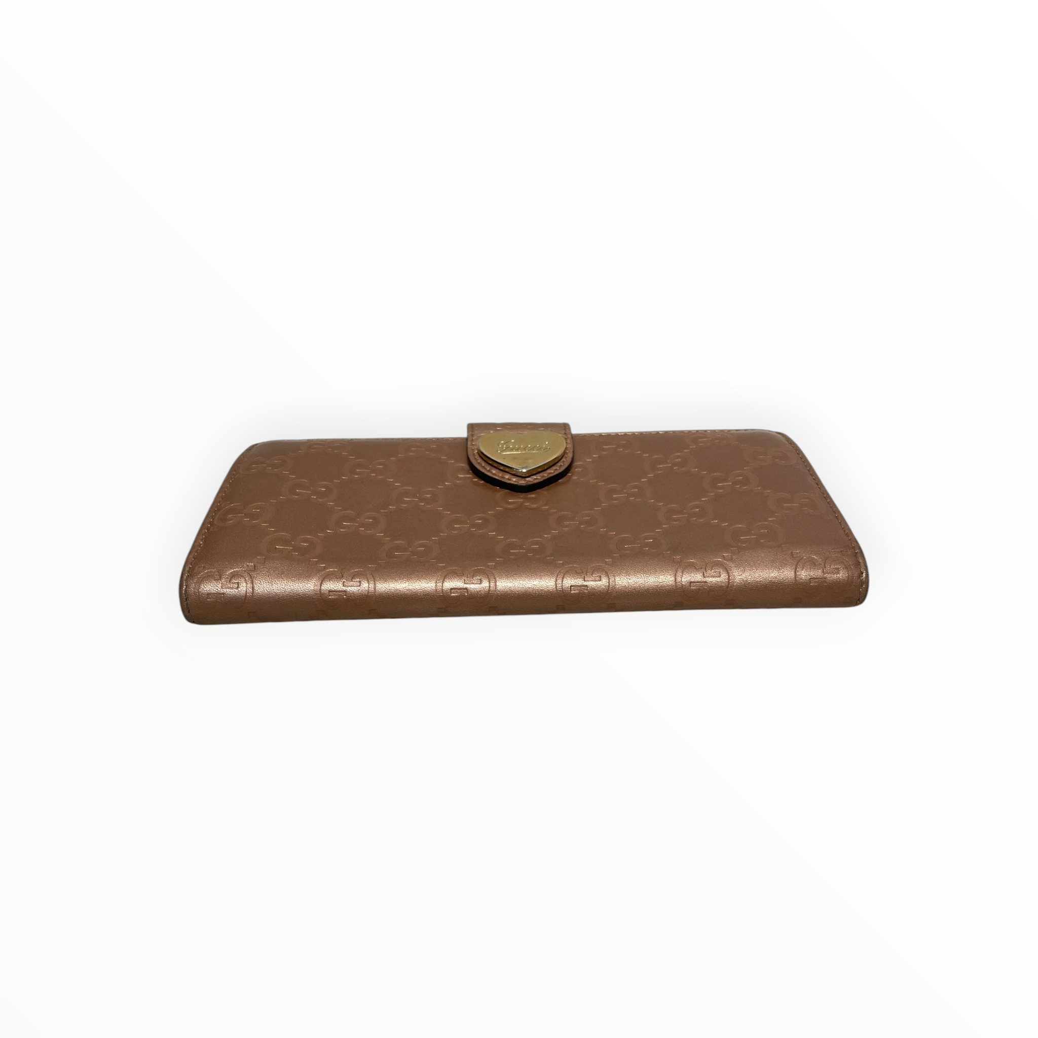 GUCCI/Long Wallet/Monogram/Leather/PNK/L's/Guccissima Embossed Long Walle view 3