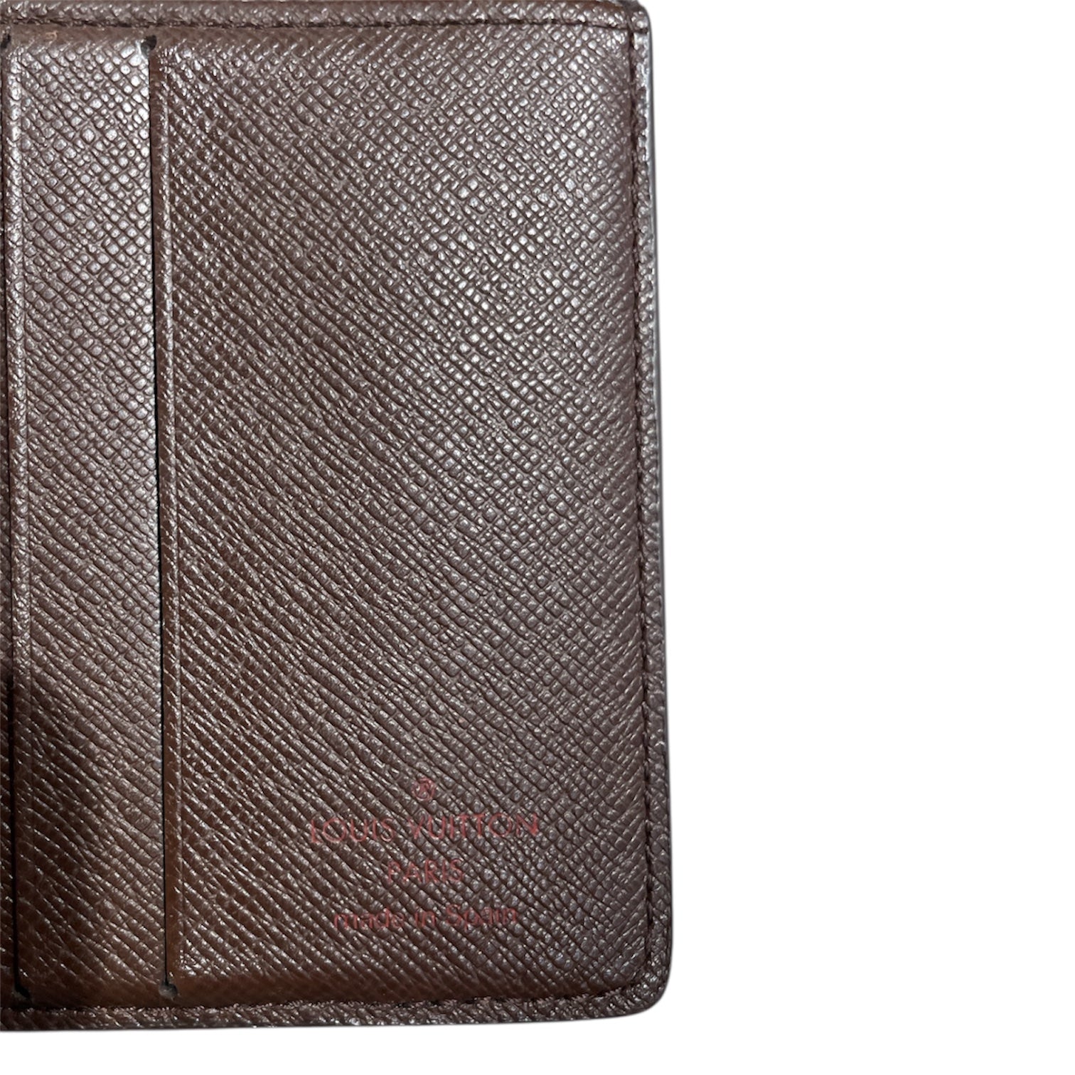 LOUIS VUITTON/Bifold Wallet/Gingham Check/Leather/BRW/DAMIER BIFOLD view 4