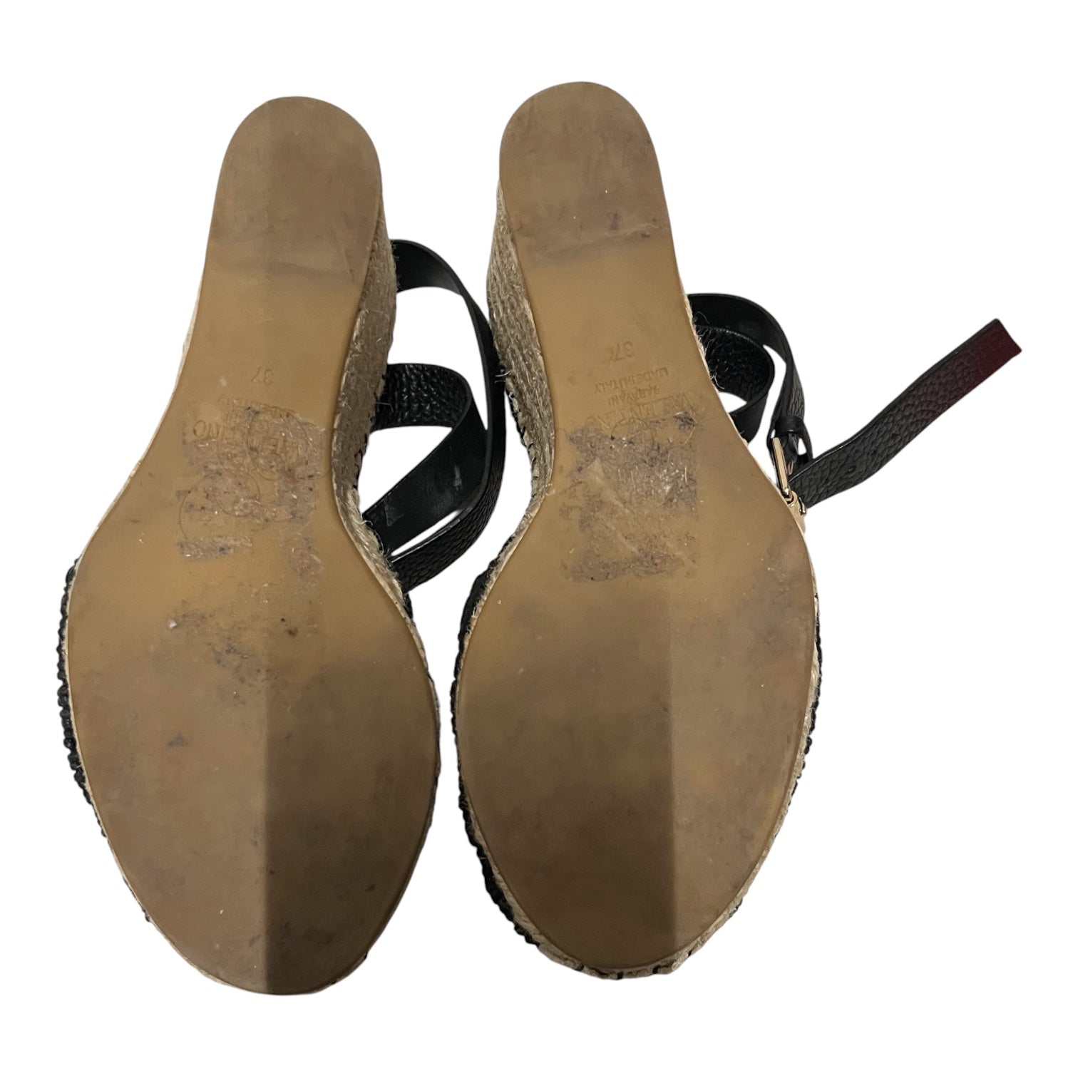 VALENTINO/Heels/EU 37/BLK/wedge sandal heel view 5