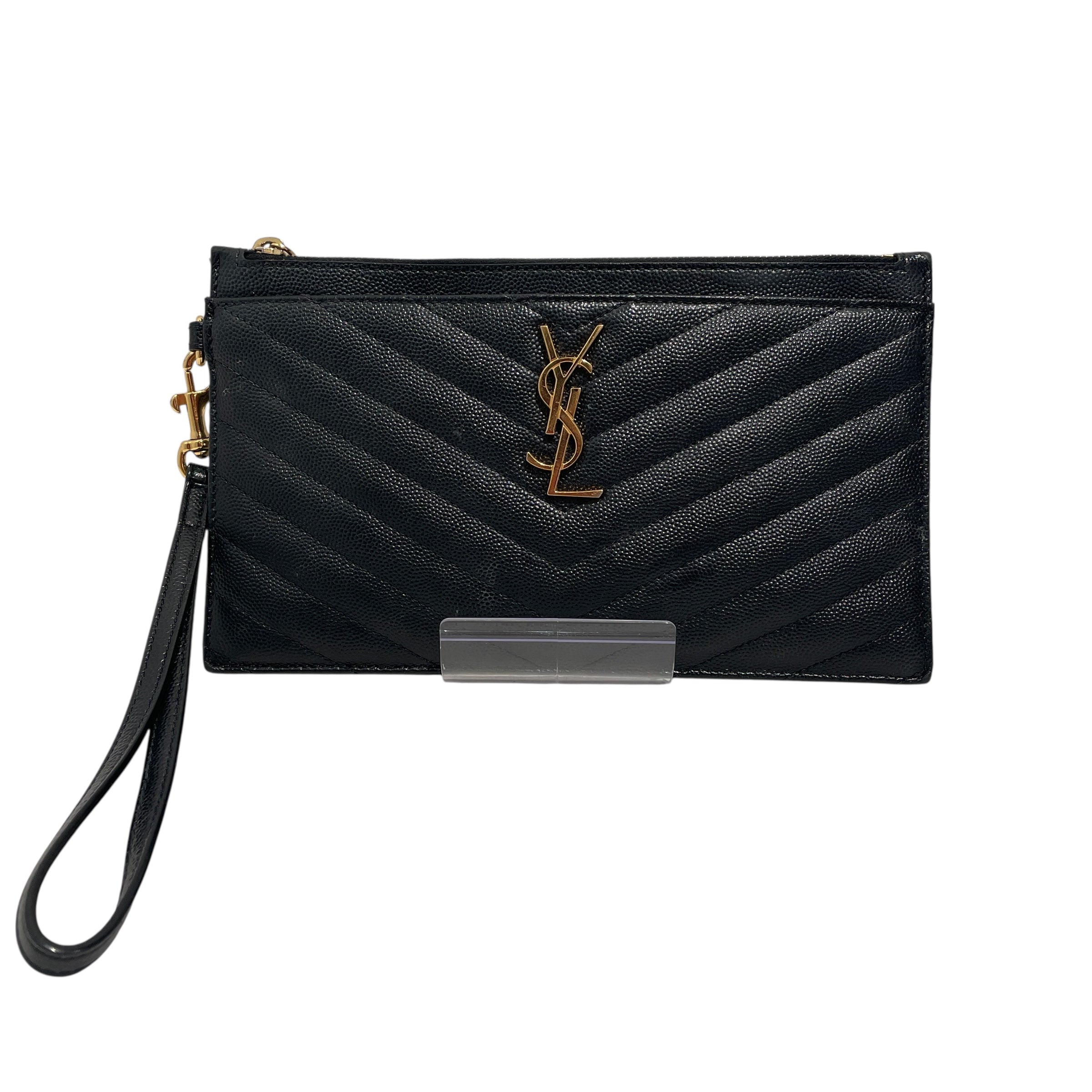 YVES SAINT LAURENT/Clutch Bag/Leather/BLK/GBL6363130234 view 1
