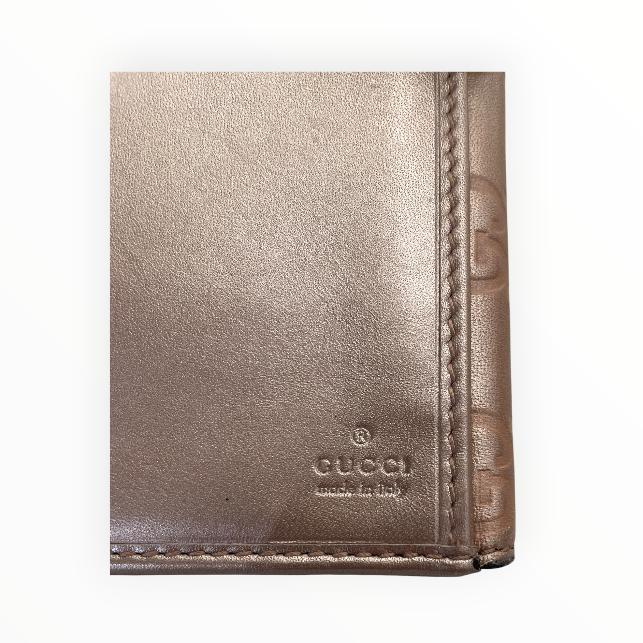 GUCCI/Long Wallet/Monogram/Leather/PNK/L's/Guccissima Embossed Long Walle view 6