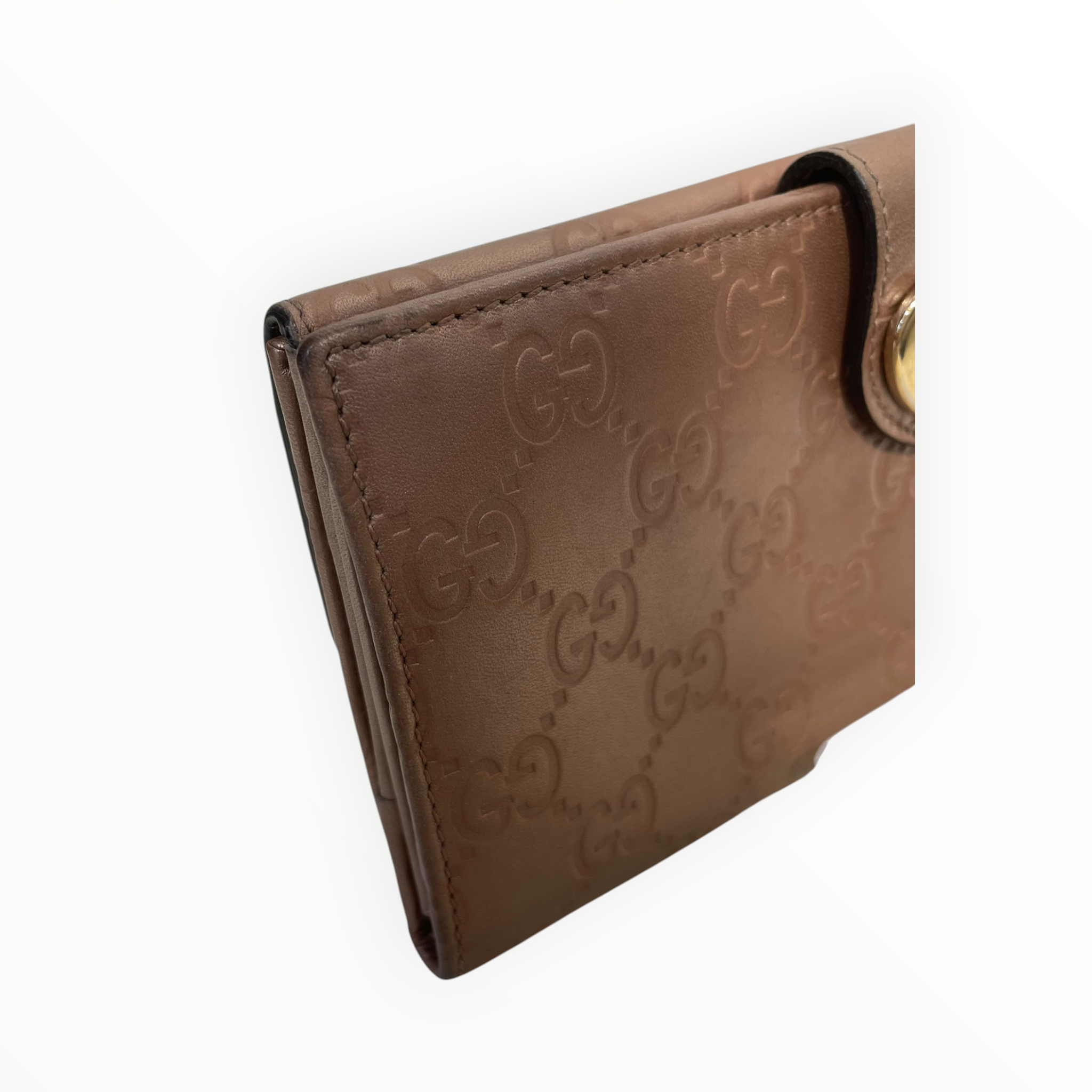 GUCCI/Long Wallet/Monogram/Leather/PNK/L's/Guccissima Embossed Long Walle view 7