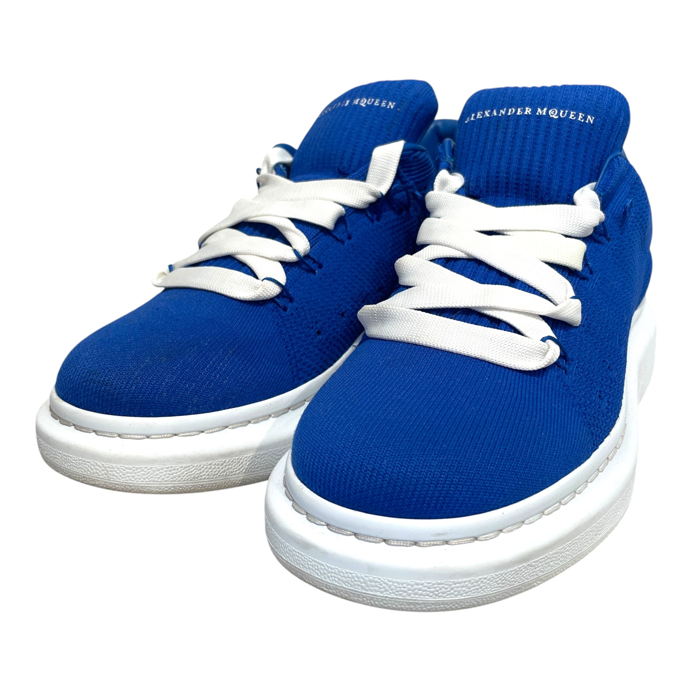 Alexander McQueen/Low-Sneakers/EU 42/Cotton/BLU/Knitted Wedge Sole Platforms view 4
