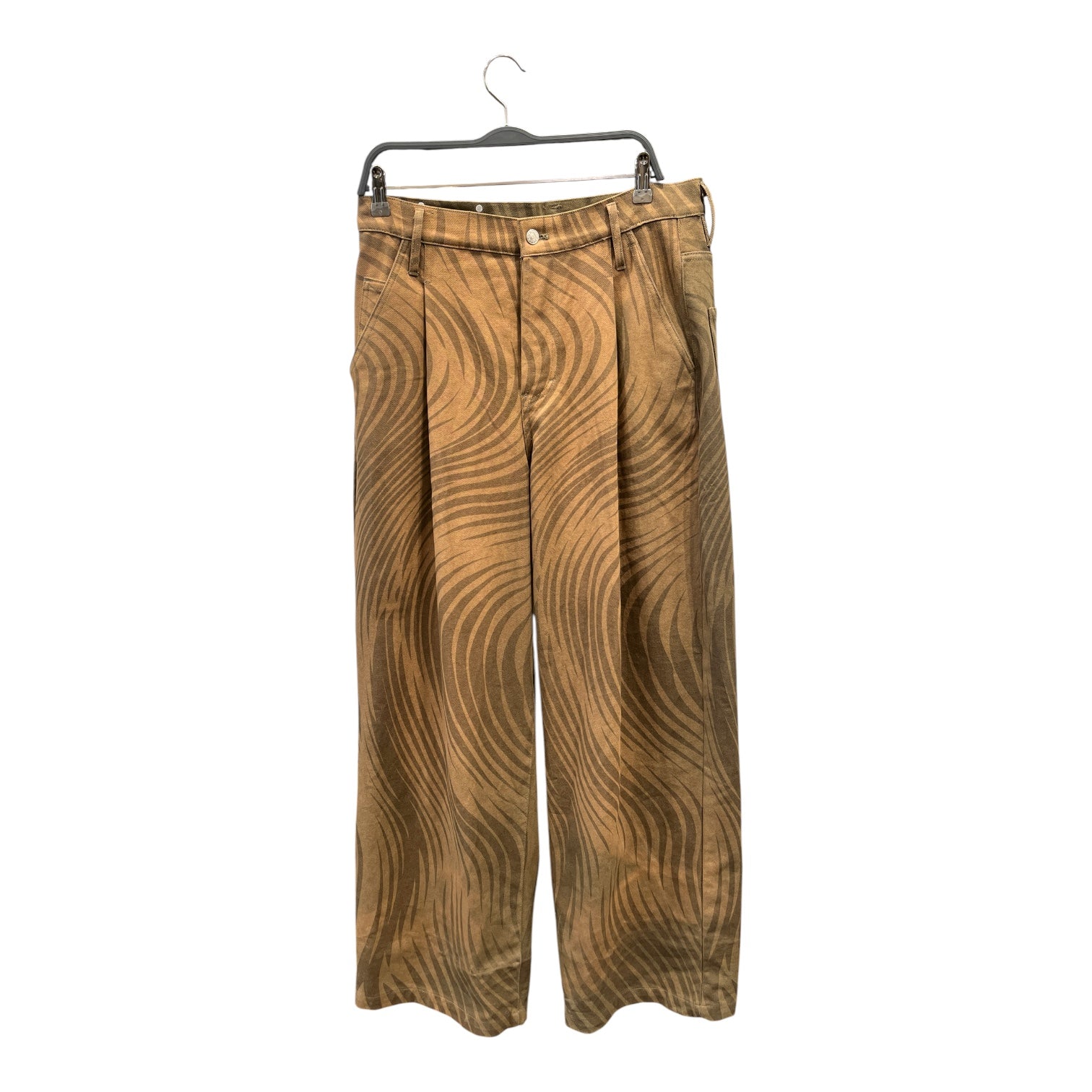 DRIES VAN NOTEN/Straight Pants/32/Cotton/CML/Stripe/Pip Stripe Jeans view 1