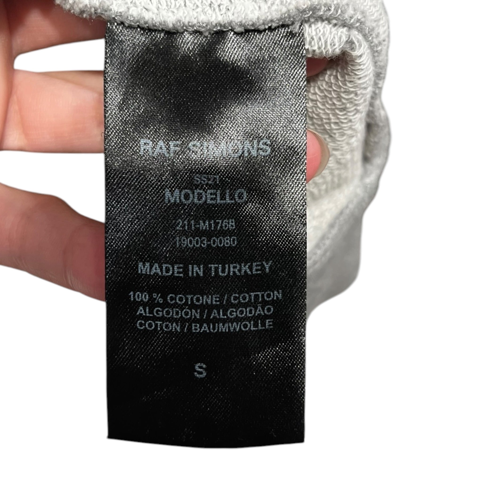 RAF SIMONS/Hoodie/S/Cotton/GRY/Welcome Home I Love You view 4