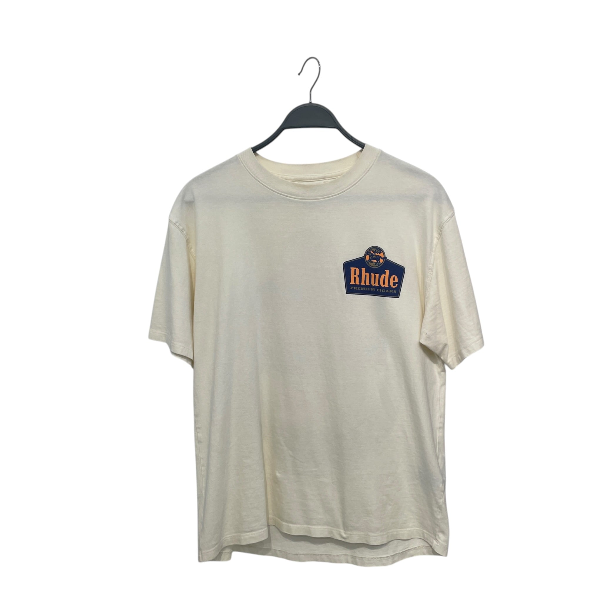 RHUDE/T-Shirt/S/Cotton/CRM/"premium cigars" view 1
