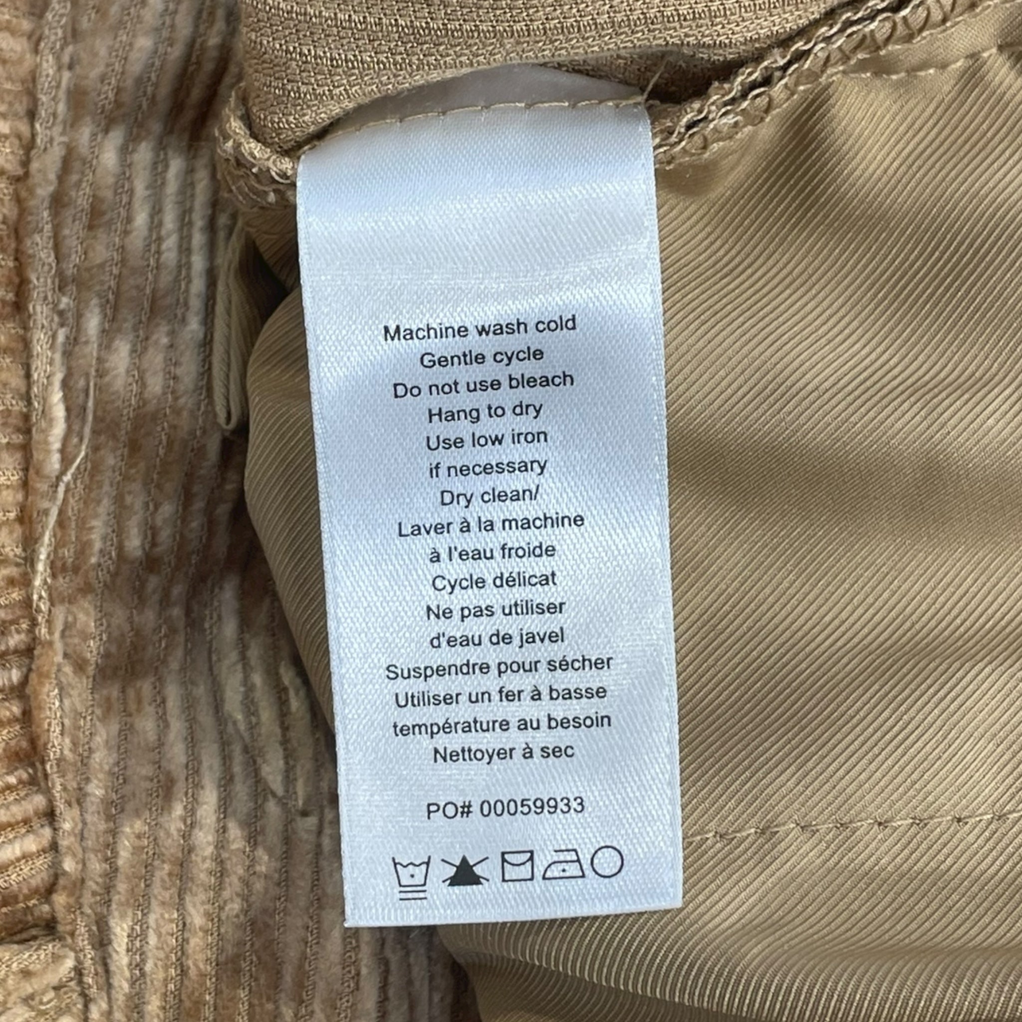 rag & bone/Straight Pants/24/Corduroy/BEG/ellie straight gold cord view 5