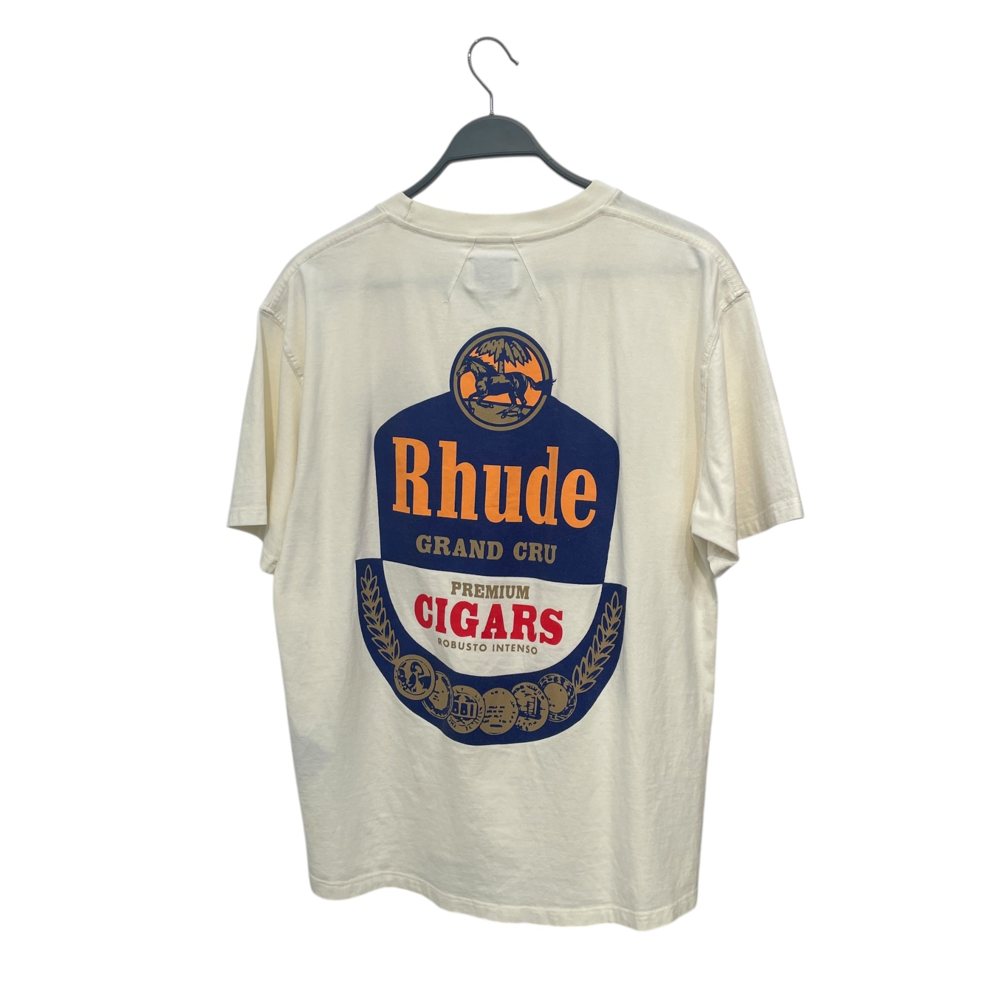 RHUDE/T-Shirt/S/Cotton/CRM/"premium cigars" view 2