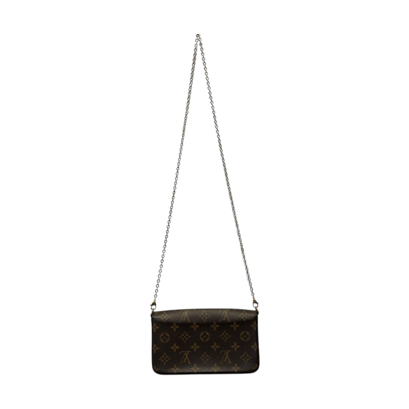 LOUIS VUITTON/Cross Body Bag/Monogram/Leather/BRW/POCHETTE FELICIE