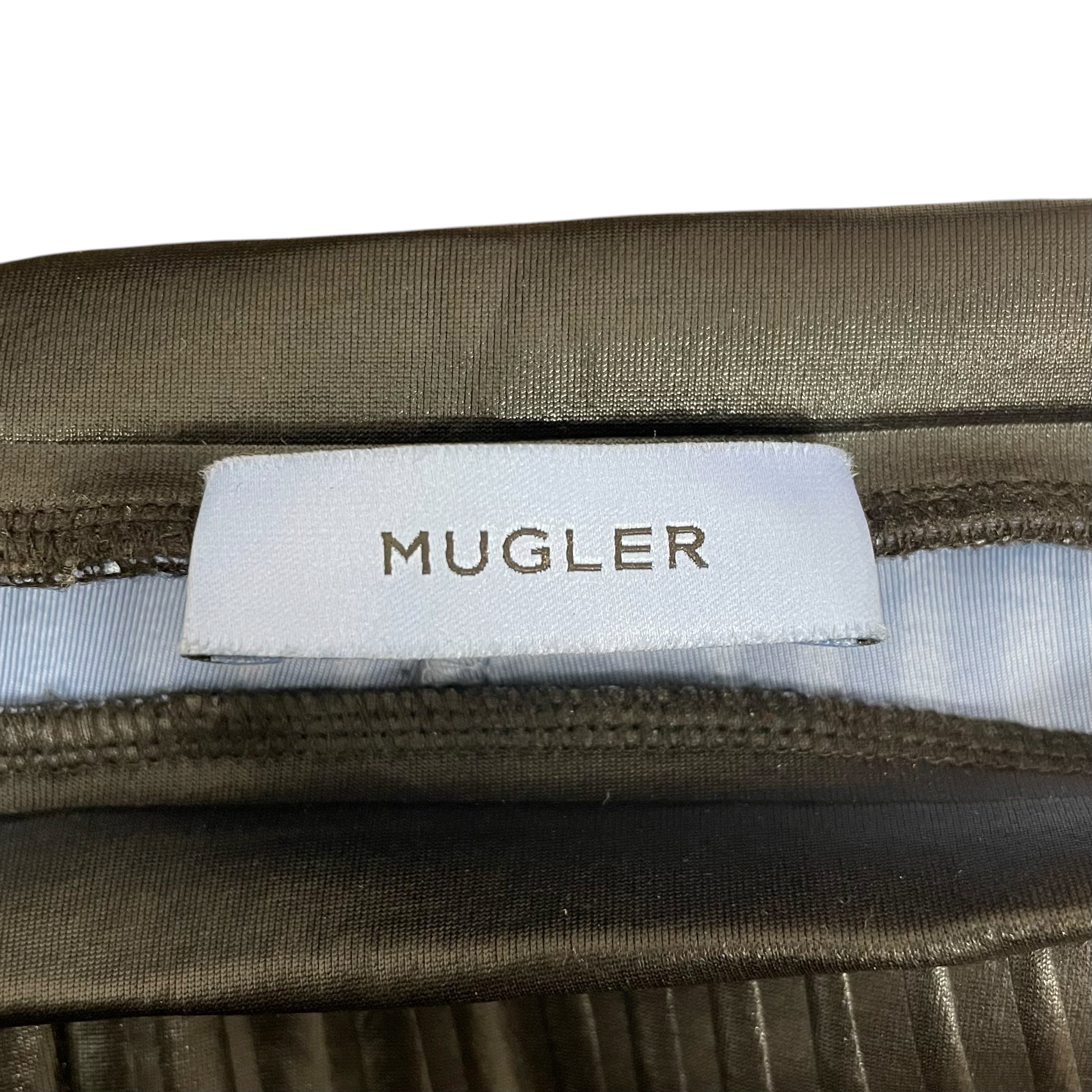 MUGLER/Straight Pants/Nylon/BLK/ view 3