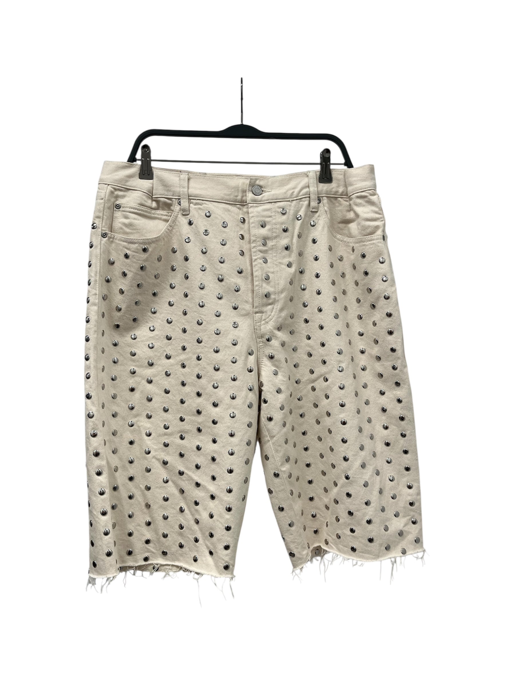 STUSSY/WALES BONNER/Shorts/38/Denim/WHT/FW25 METAL RIVETS/STUDDED view 1