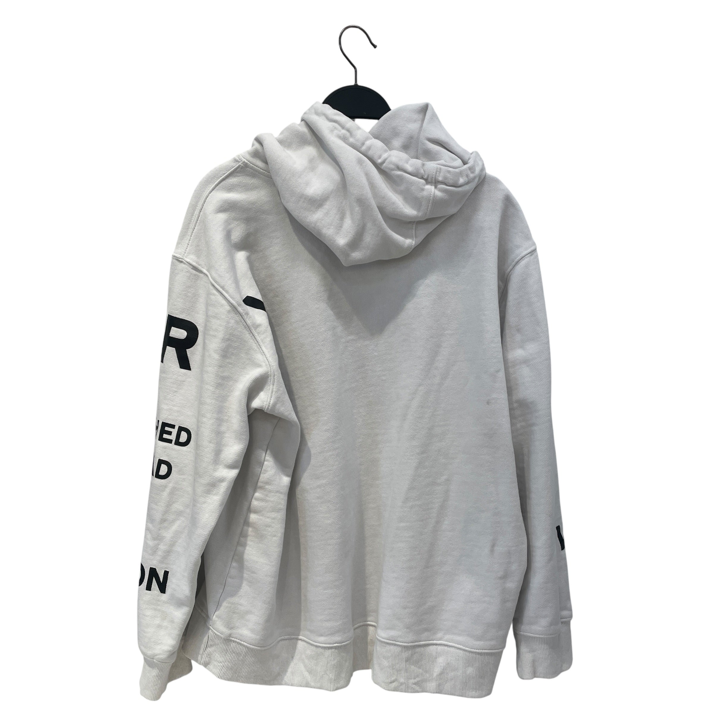 BURBERRY/Hoodie/L/Graphic/Cotton/WHT/Horseferry Logo view 2