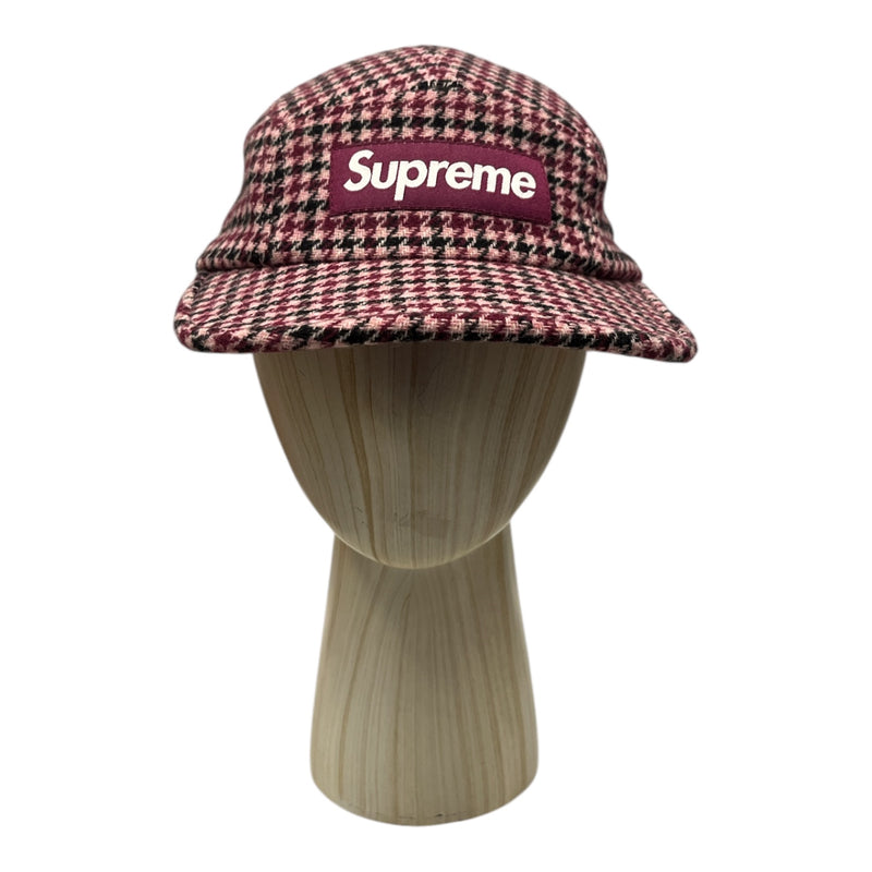 Supreme/Cap/Plaid/Wool/PNK/