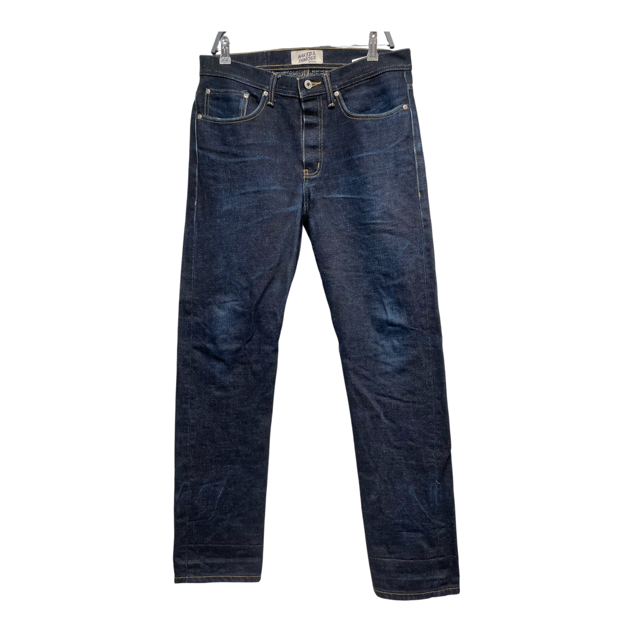 NAKED & FAMOUS DENIM/Pants/33/Denim/NVY/Button Fly/WEIRD GUY CUT/ HEAVY DENIM view 1