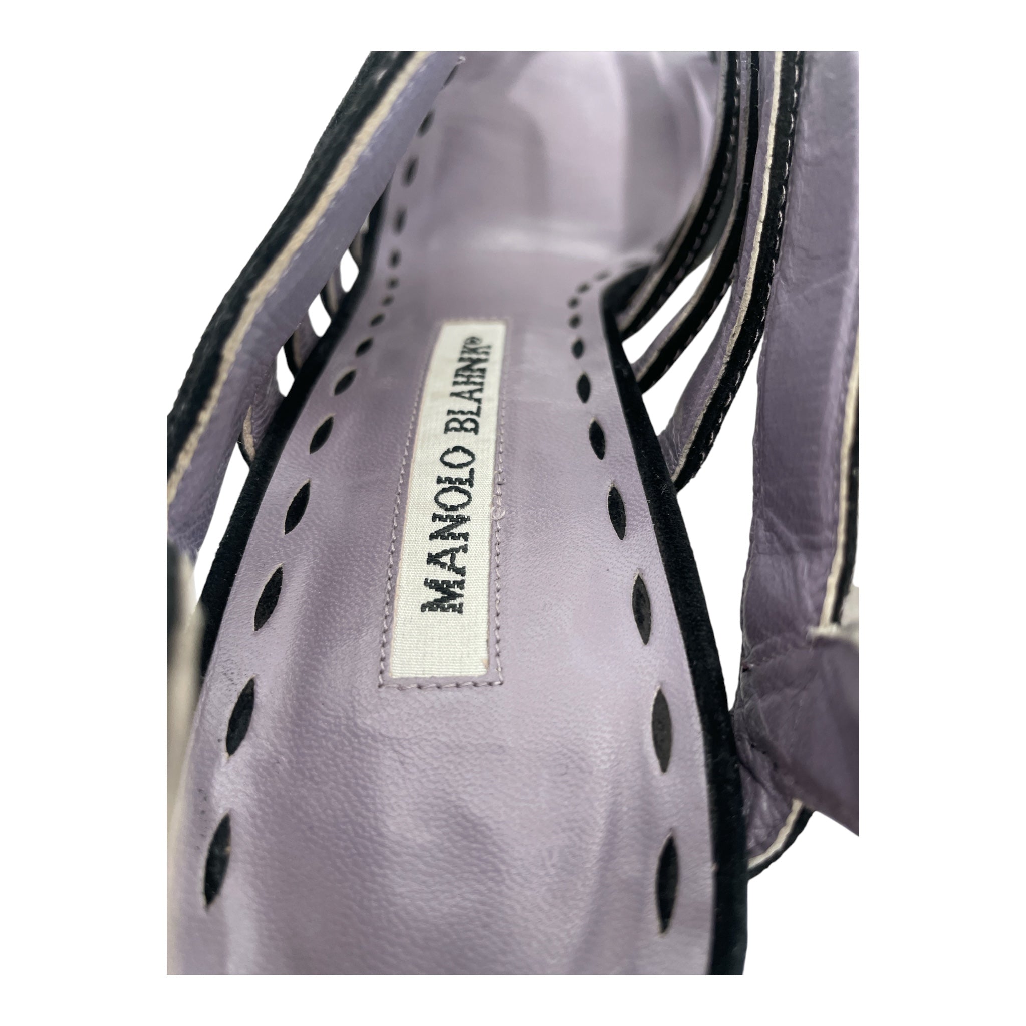 MANOLO BLAHNIK/Heels/EU 39.5/Suede/BLK/Scadere Velukid view 3