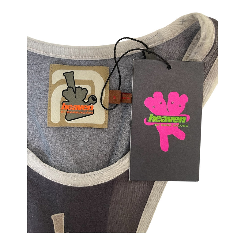 Heaven By Marc Jacobs/Cut & Sew/S/All Over Print/Polyester/MLT/DBL STRAP GRY/ TAN TANK TOP