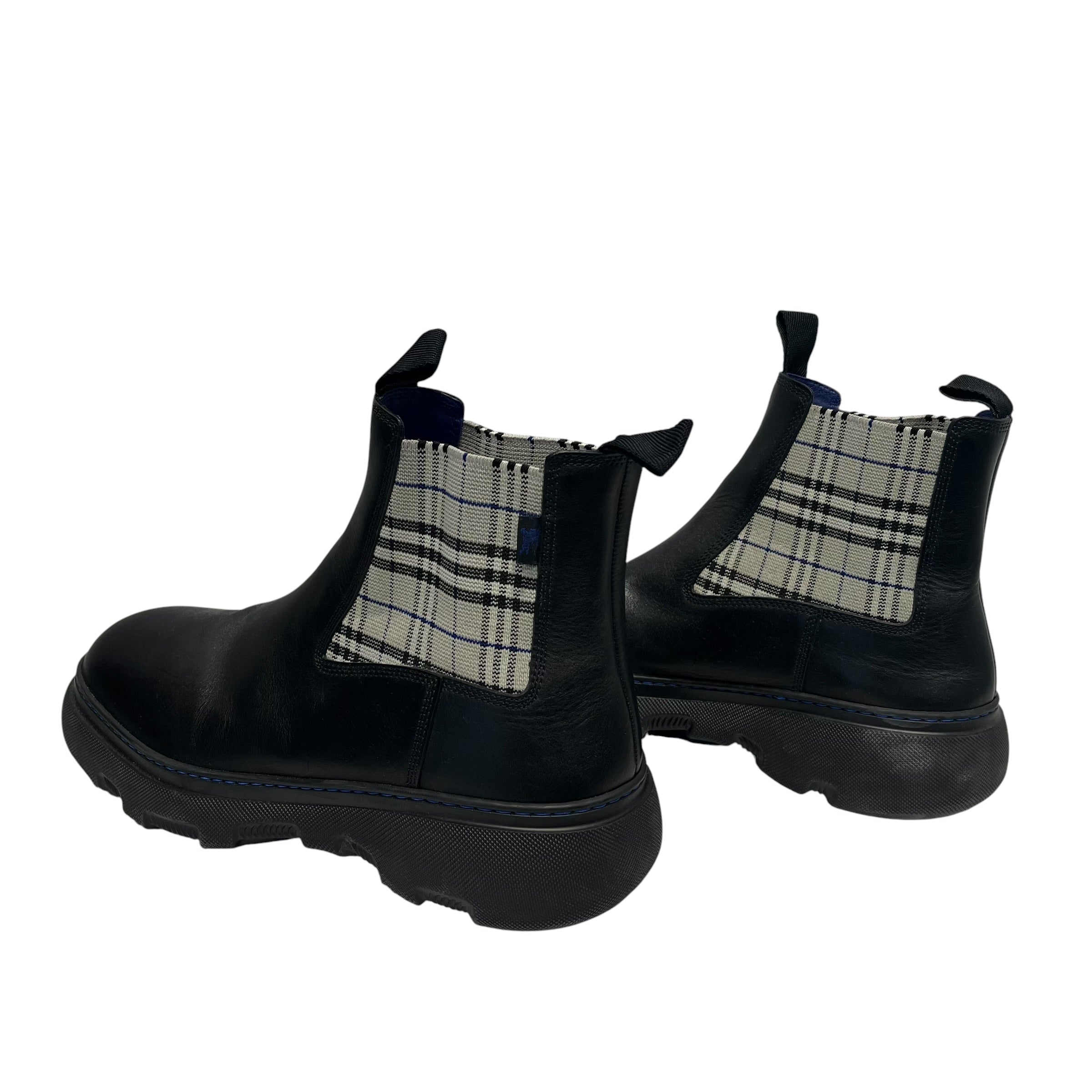 BURBERRY/Chelsea Boots/EU 45/Leather/NVY/ view 2