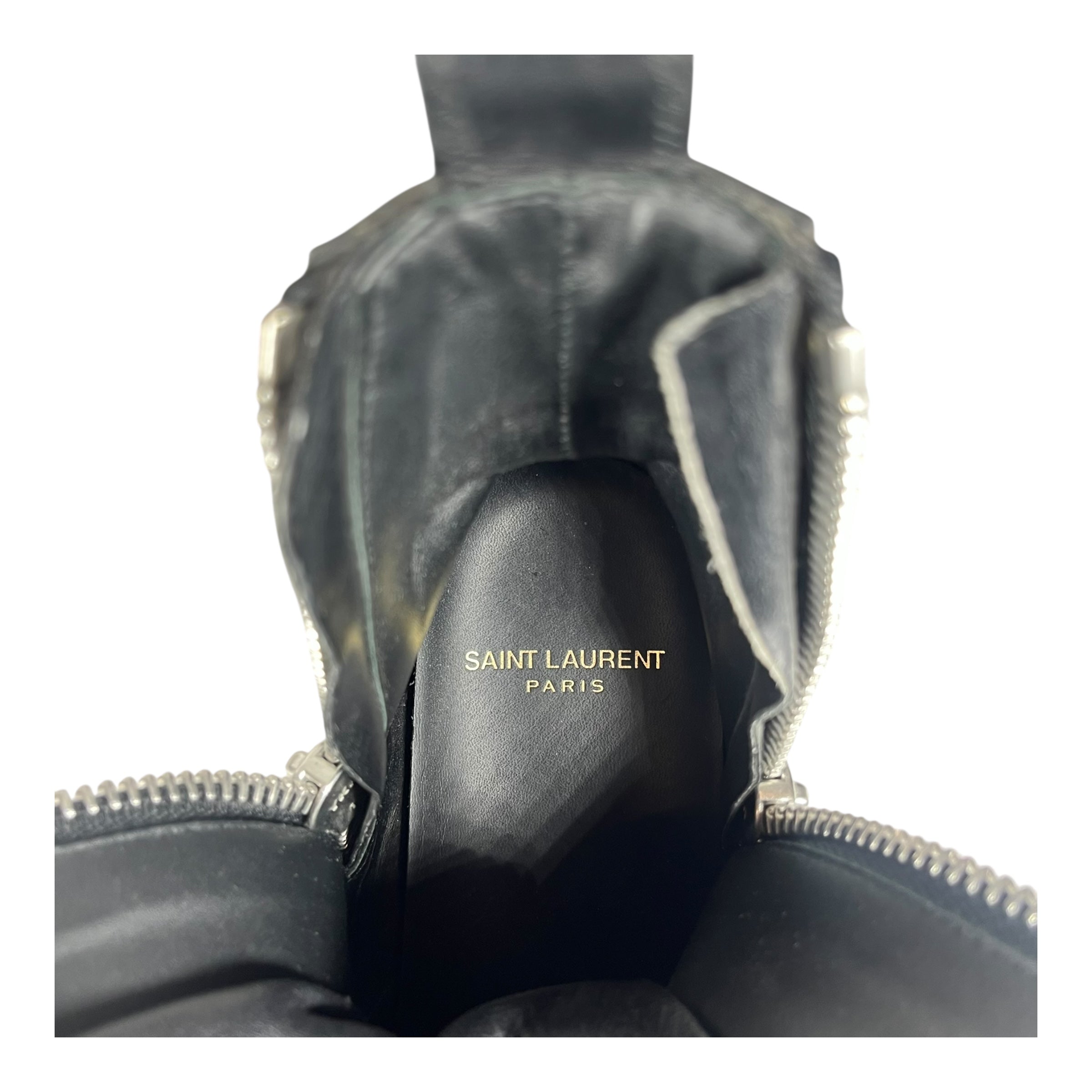 SAINT LAURENT/Boots/EU 36/Leather/BLK/COMBAT BOOTS view 3
