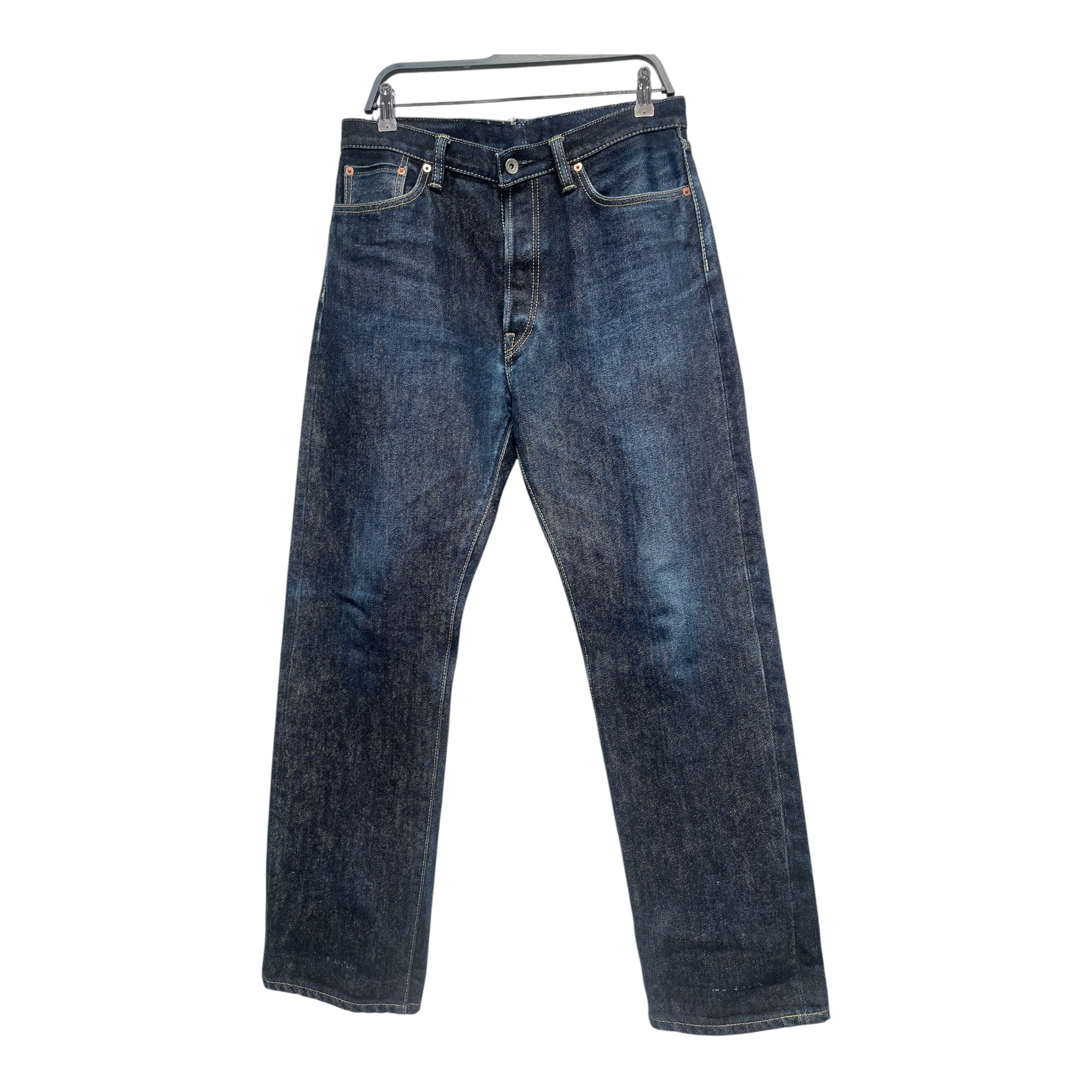 IRON HEART/Pants/36/Denim/NVY/Button Fly/HEAVY SELVEDGE DENIM view 1