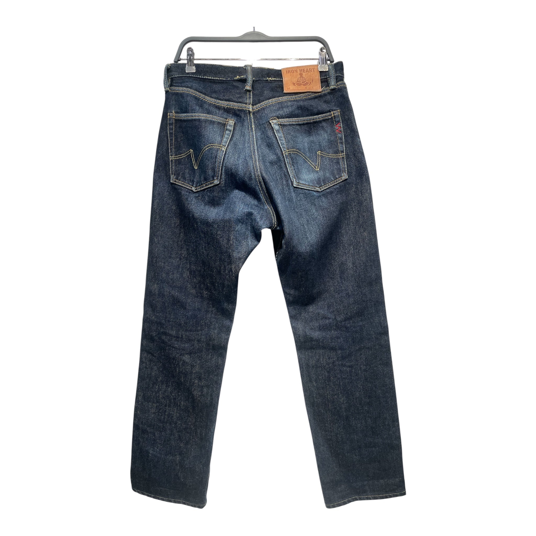 IRON HEART/Pants/36/Denim/NVY/Button Fly/HEAVY SELVEDGE DENIM view 2