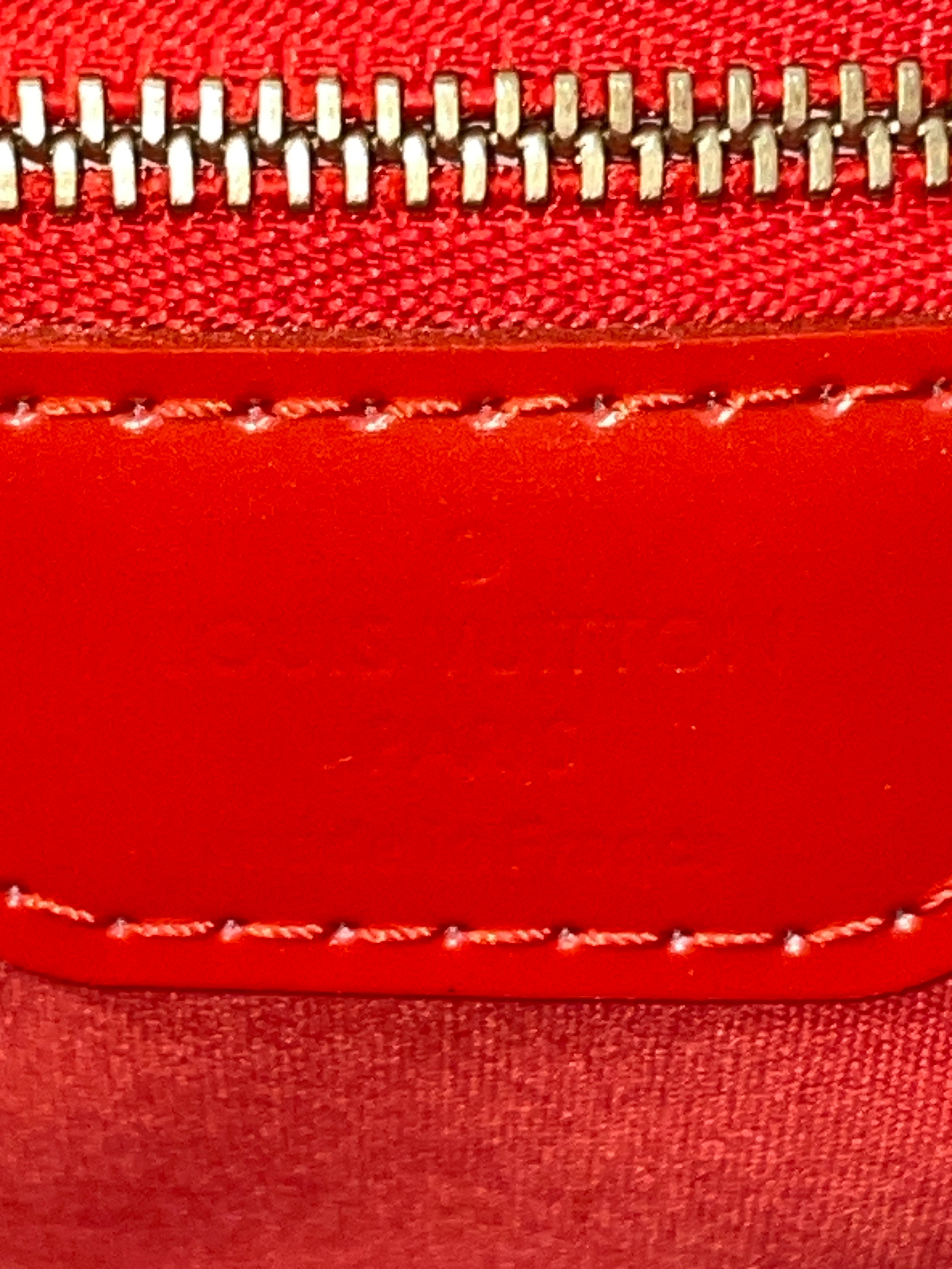 LOUIS VUITTON/Tote Bag/Monogram/Leather/Orange/M93644 patent view 5