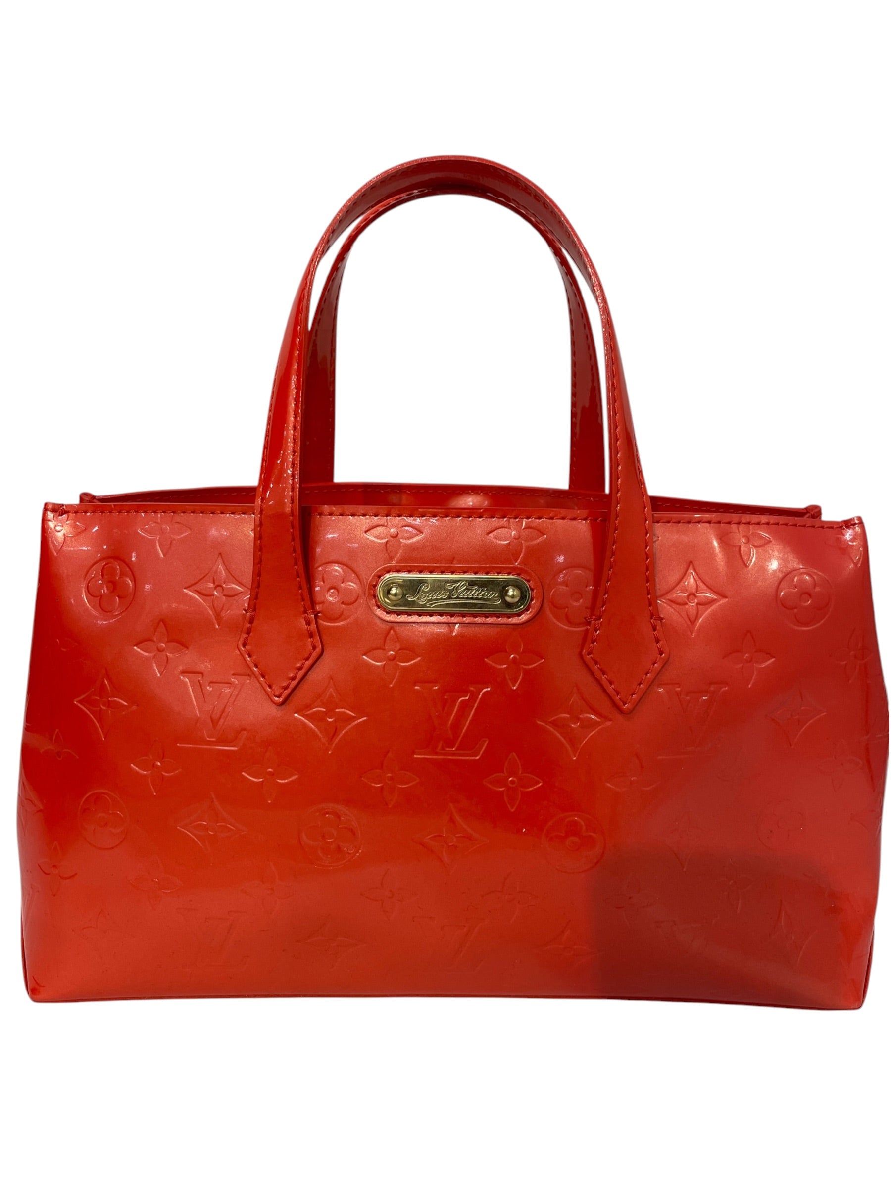 LOUIS VUITTON/Tote Bag/Monogram/Leather/Orange/M93644 patent view 1