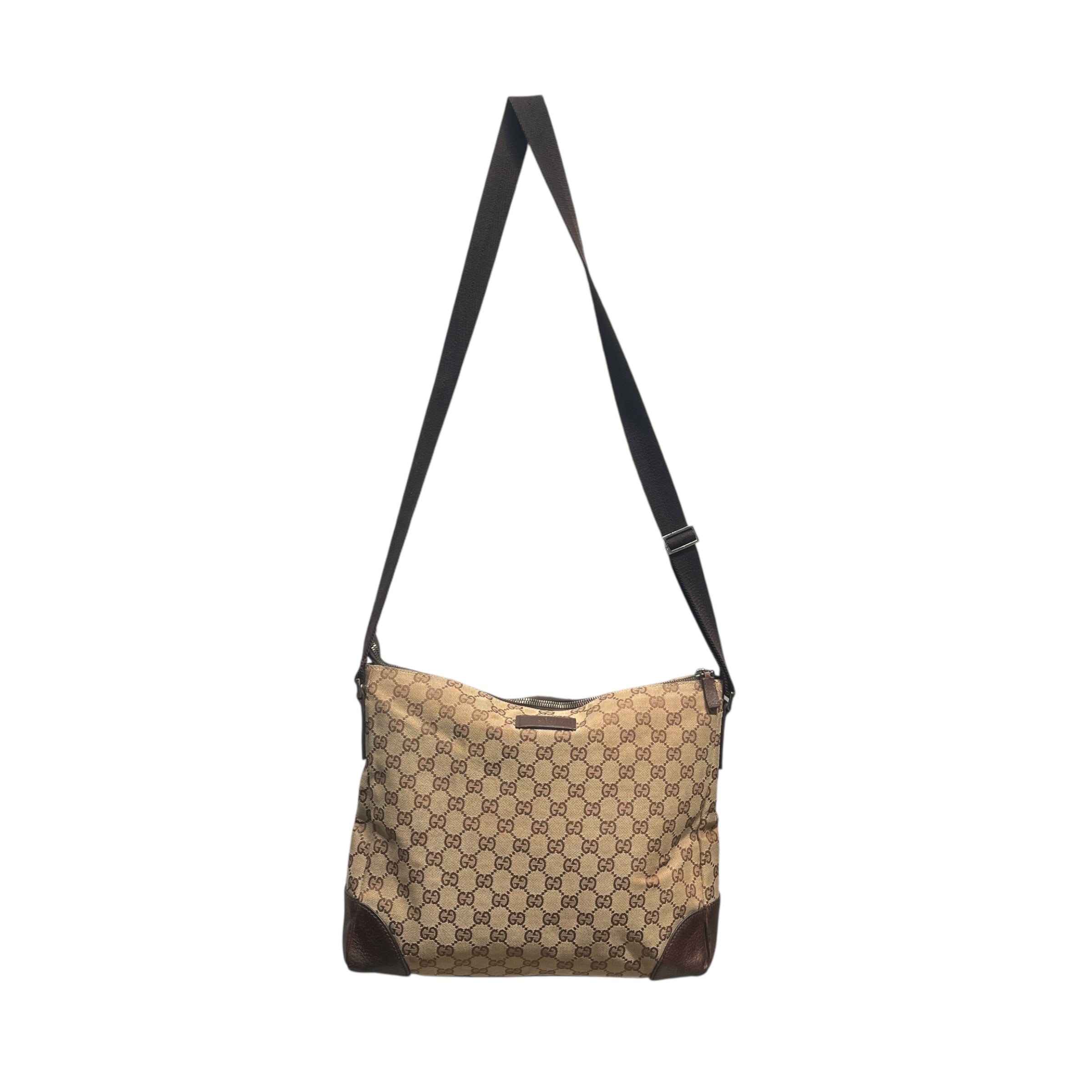 GUCCI/Briefcase/Monogram/Cotton/BRW/Shoulder Crossbody view 1