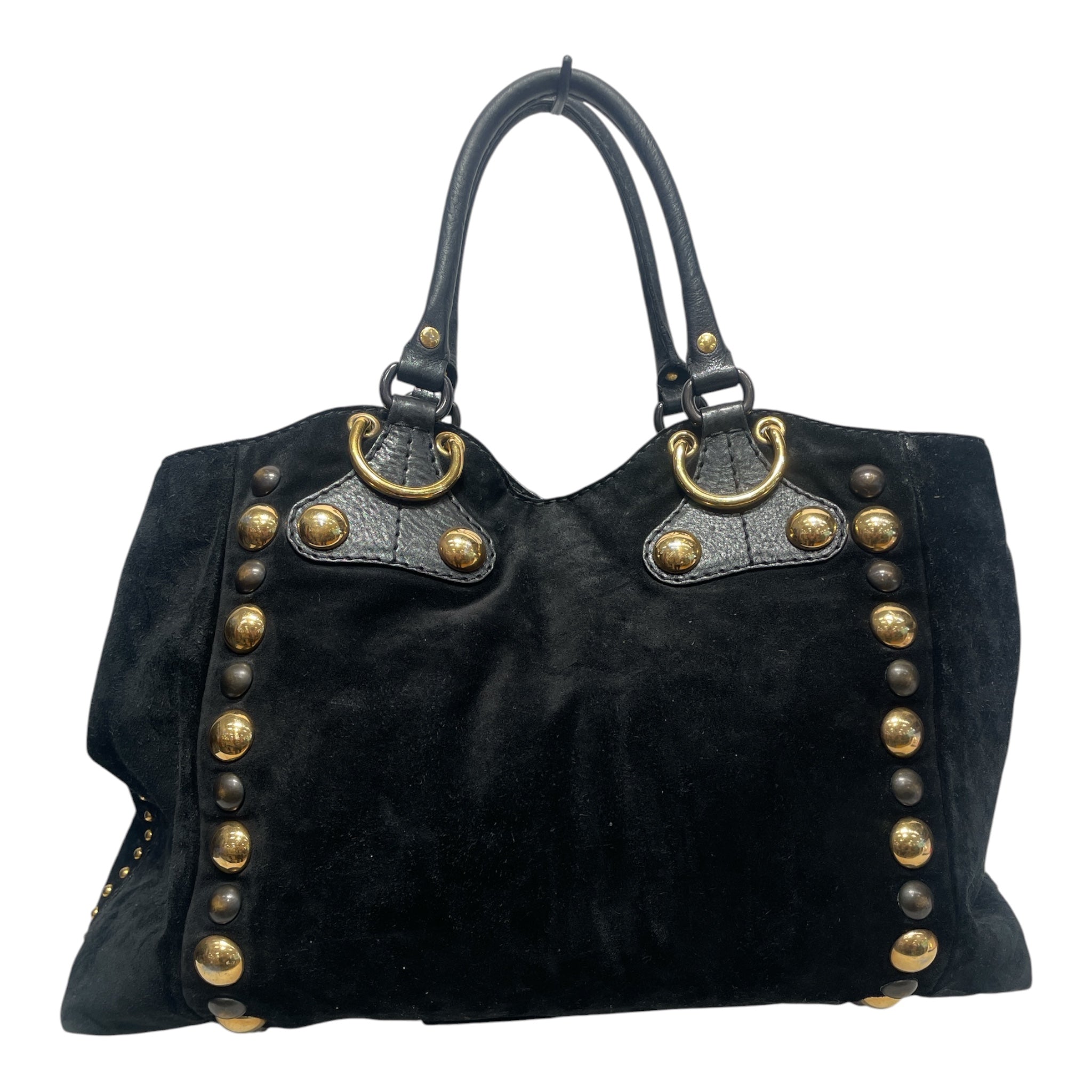 GUCCI/Bag/Suede/BLK/Babouska Hyateria 207301 00199 view 2