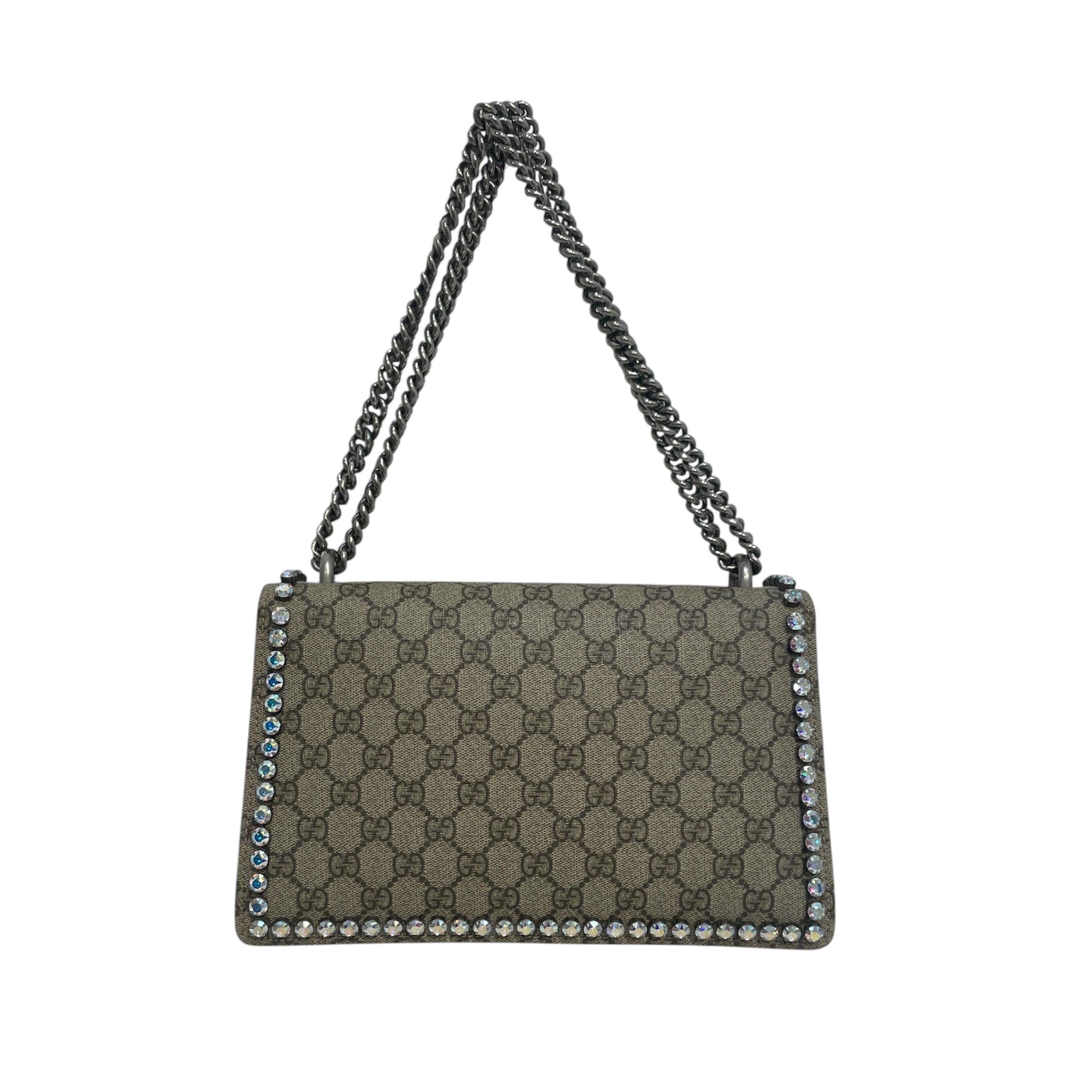 GUCCI/Cross Body Bag/Monogram/Leather/PNK/GGSupreme Crystal Dionysus Bag view 2