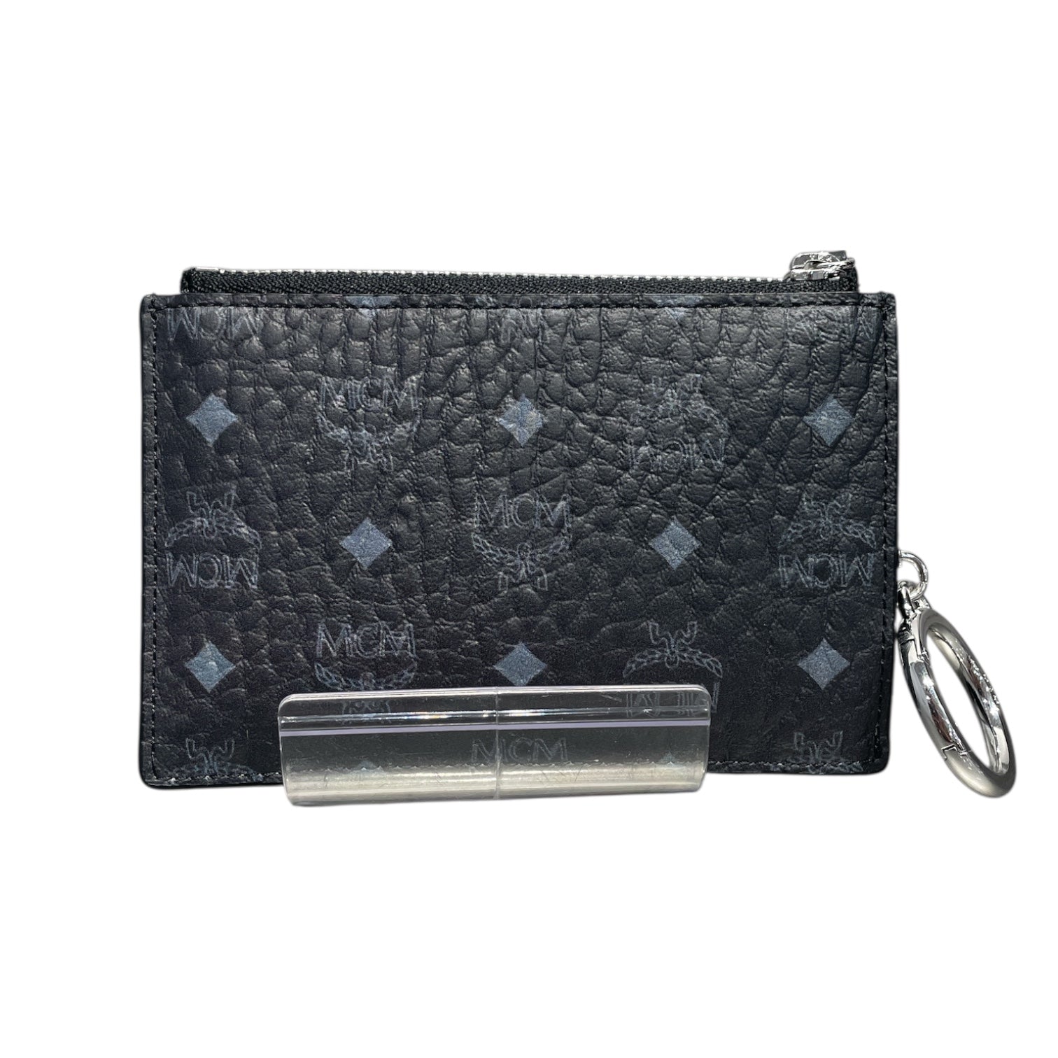 MCM/Coin Wallet/S/Leather/BLK/ view 2