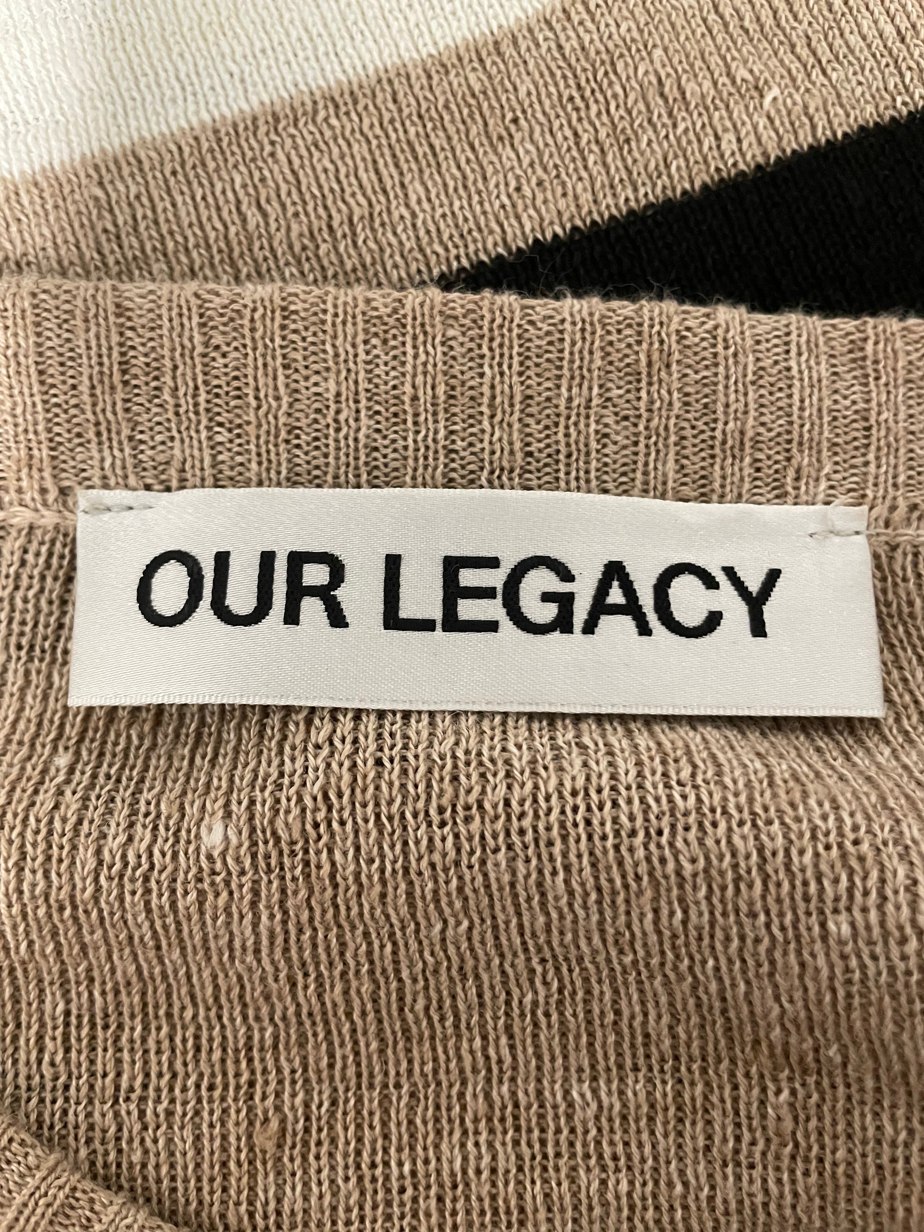 OUR LEGACY/T-Shirt/48/Linen/BEG/Stripe/TEENY TEE view 3