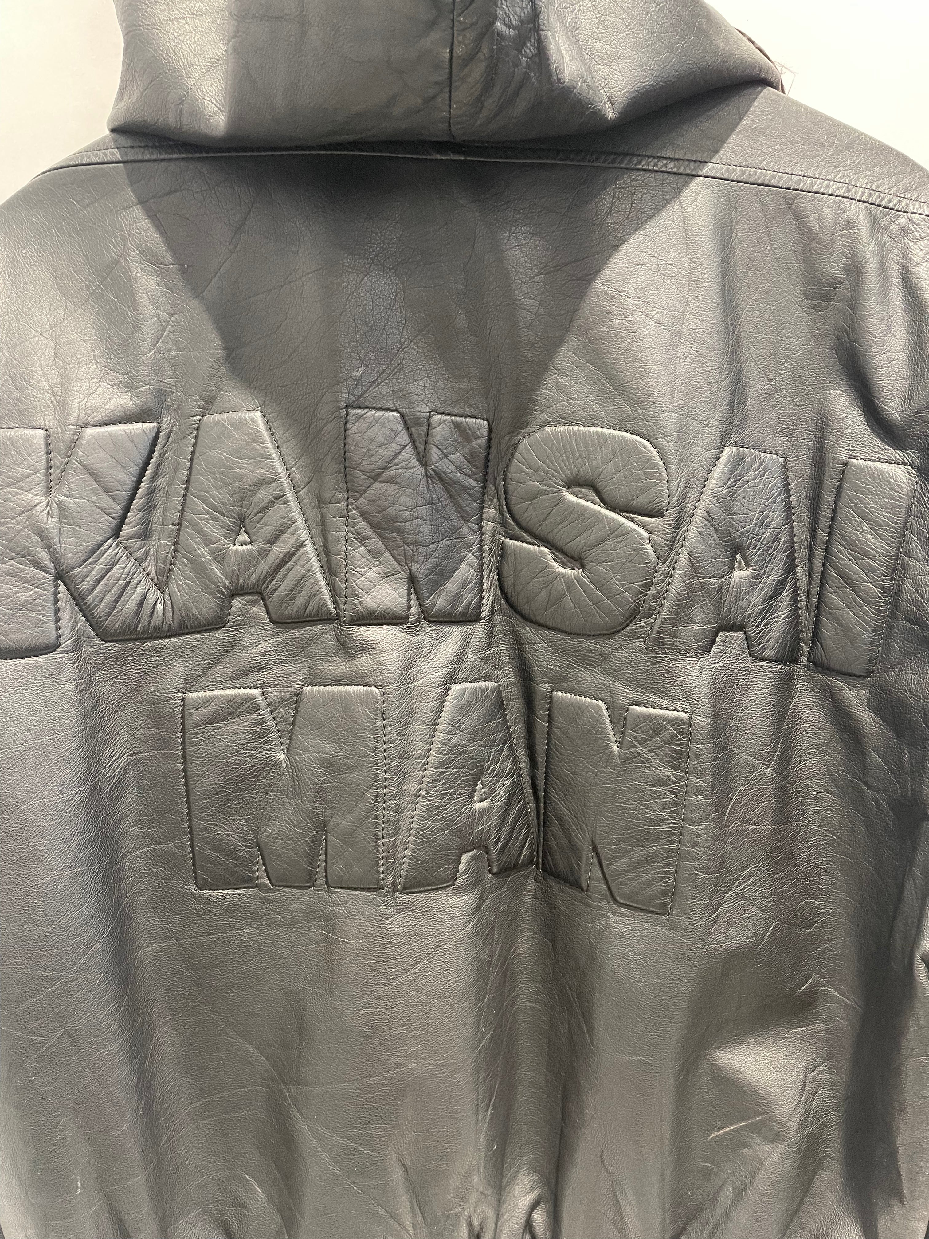 KANSAI/Leather Jkt/M/Leather/BLK/Hooded Leather Bomber view 6
