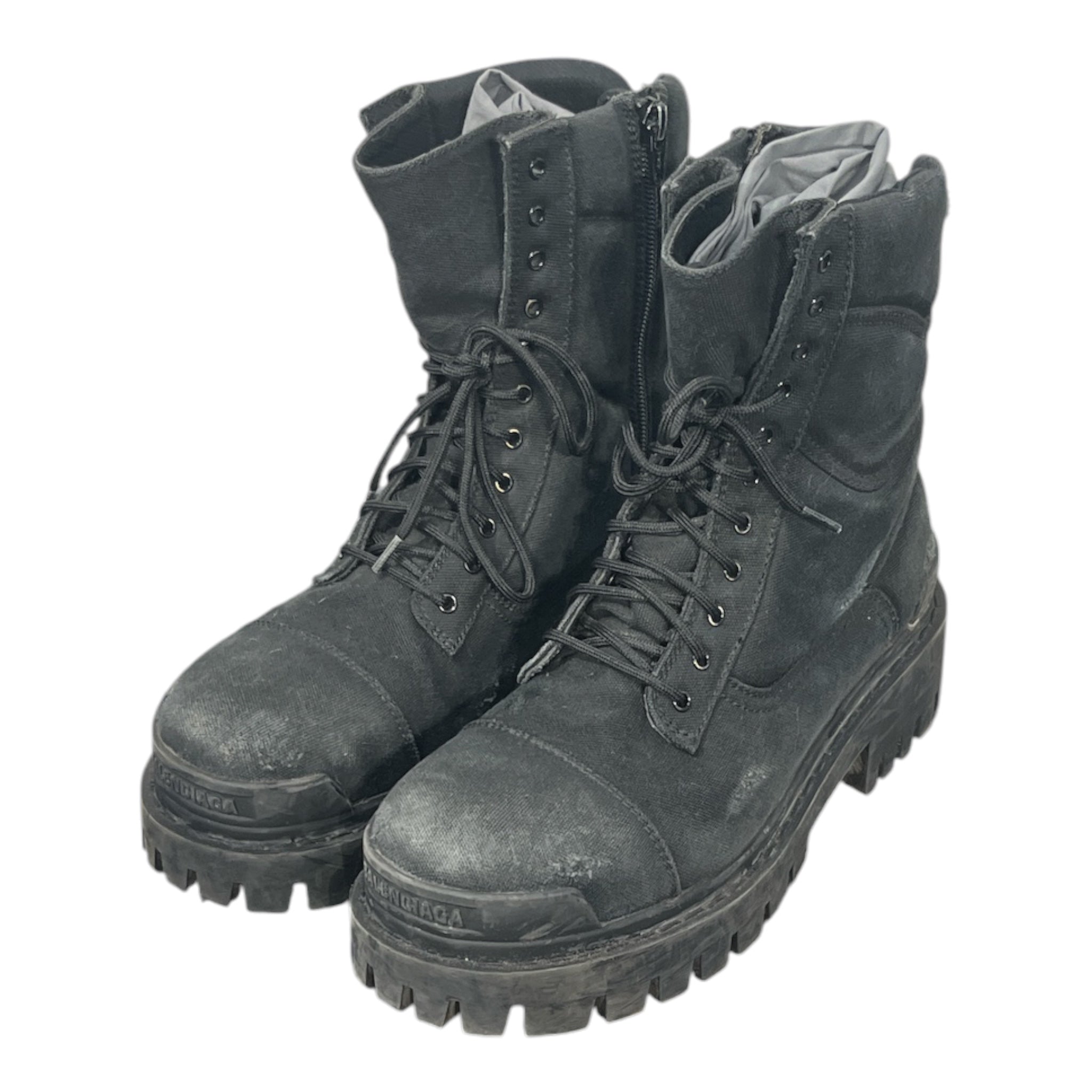 BALENCIAGA/Boots/EU 40/Cotton/BLK/694042-40 view 1