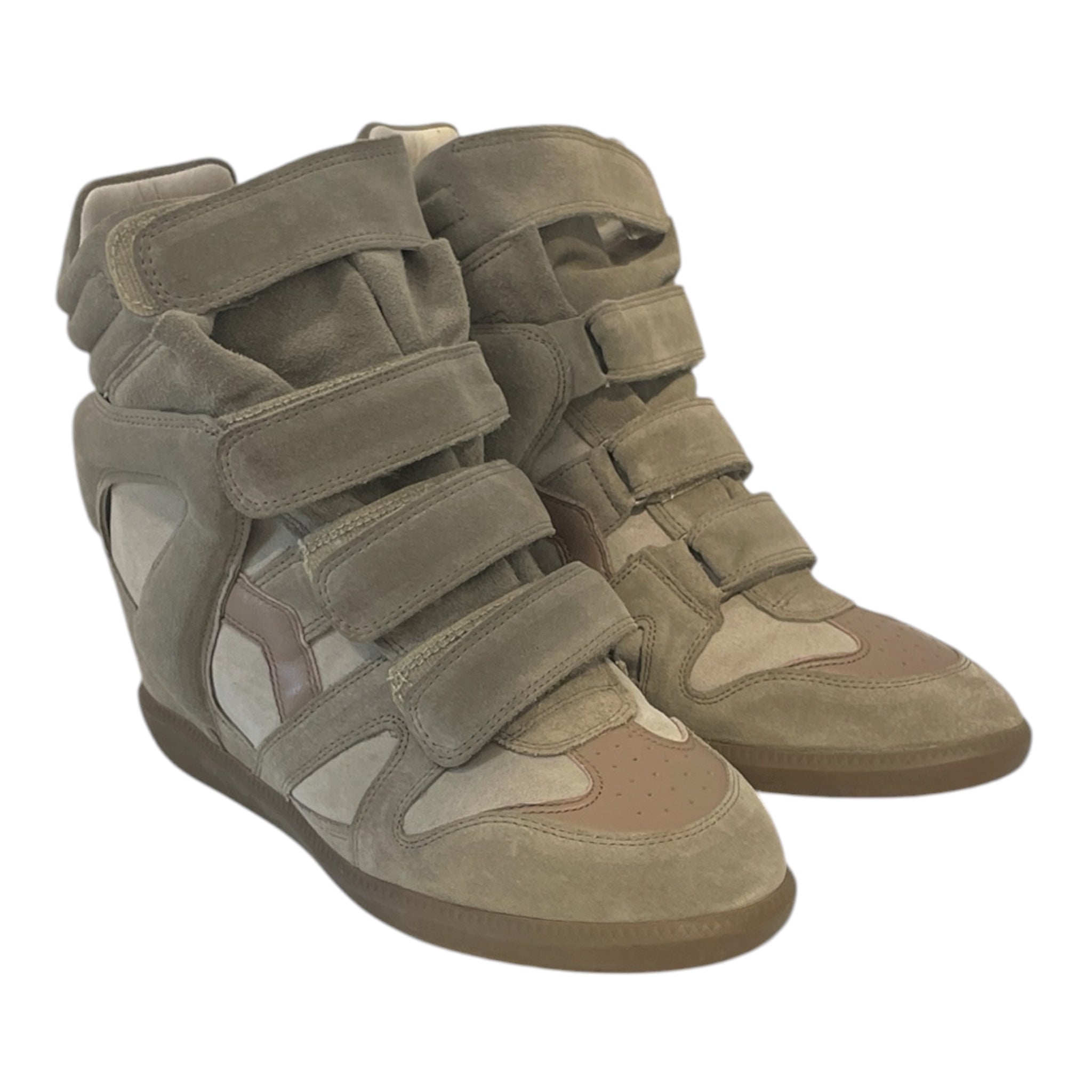 ISABEL MARANT/Hi-Sneakers/EU 41/Suede/KHK/KHAKI SUEDE view 1