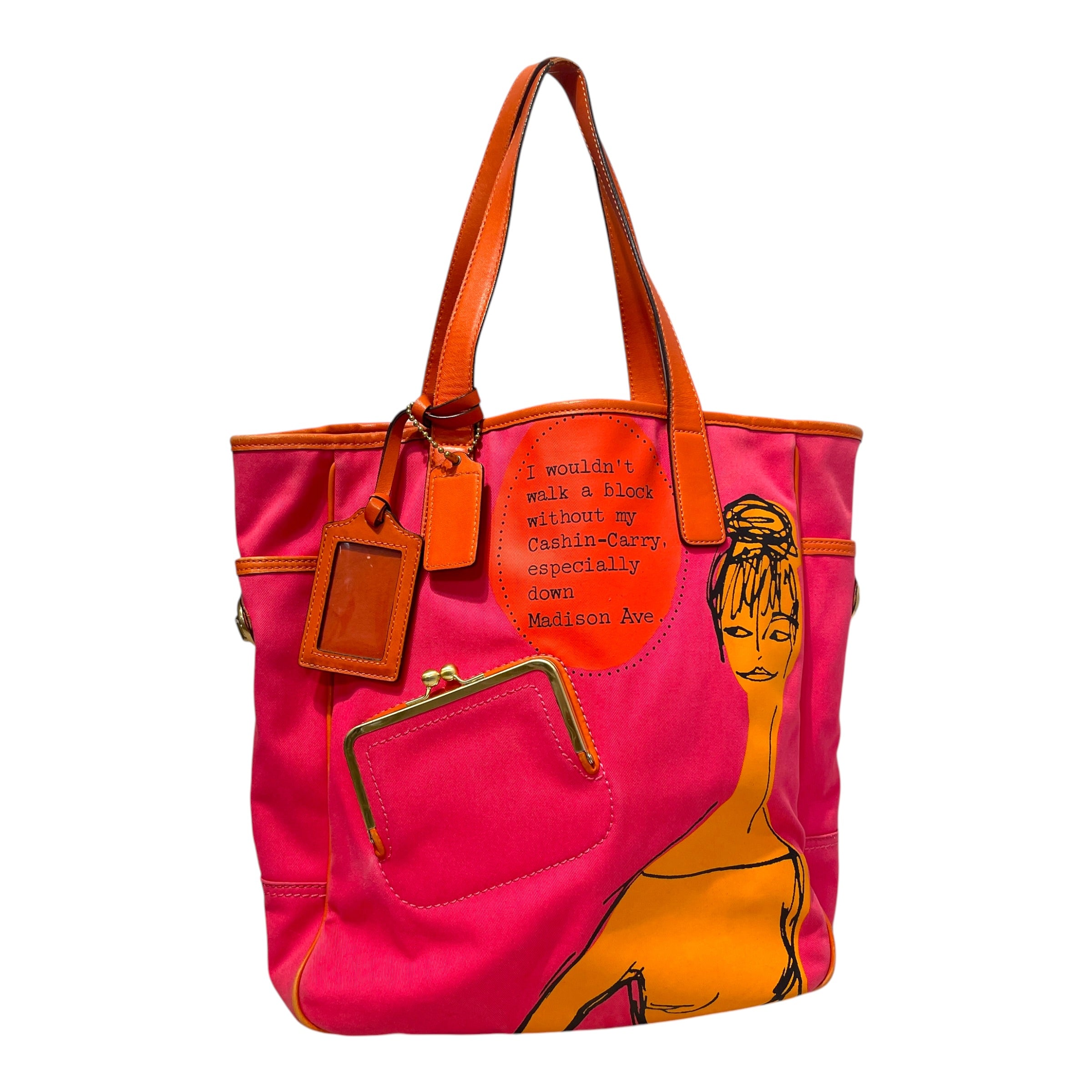 COACH/Tote Bag/Graphic/Cotton/PNK/Bonnie Cashin Tote view 1