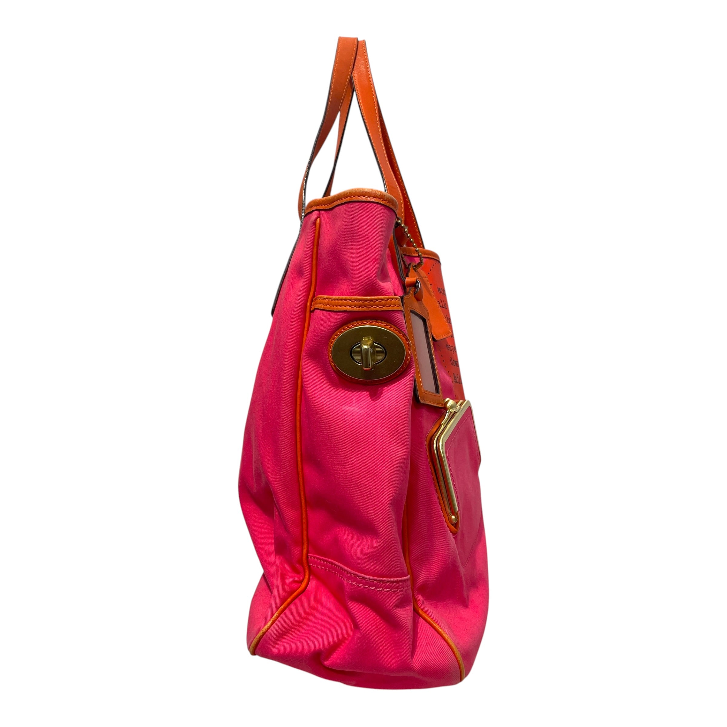 COACH/Tote Bag/Graphic/Cotton/PNK/Bonnie Cashin Tote view 2